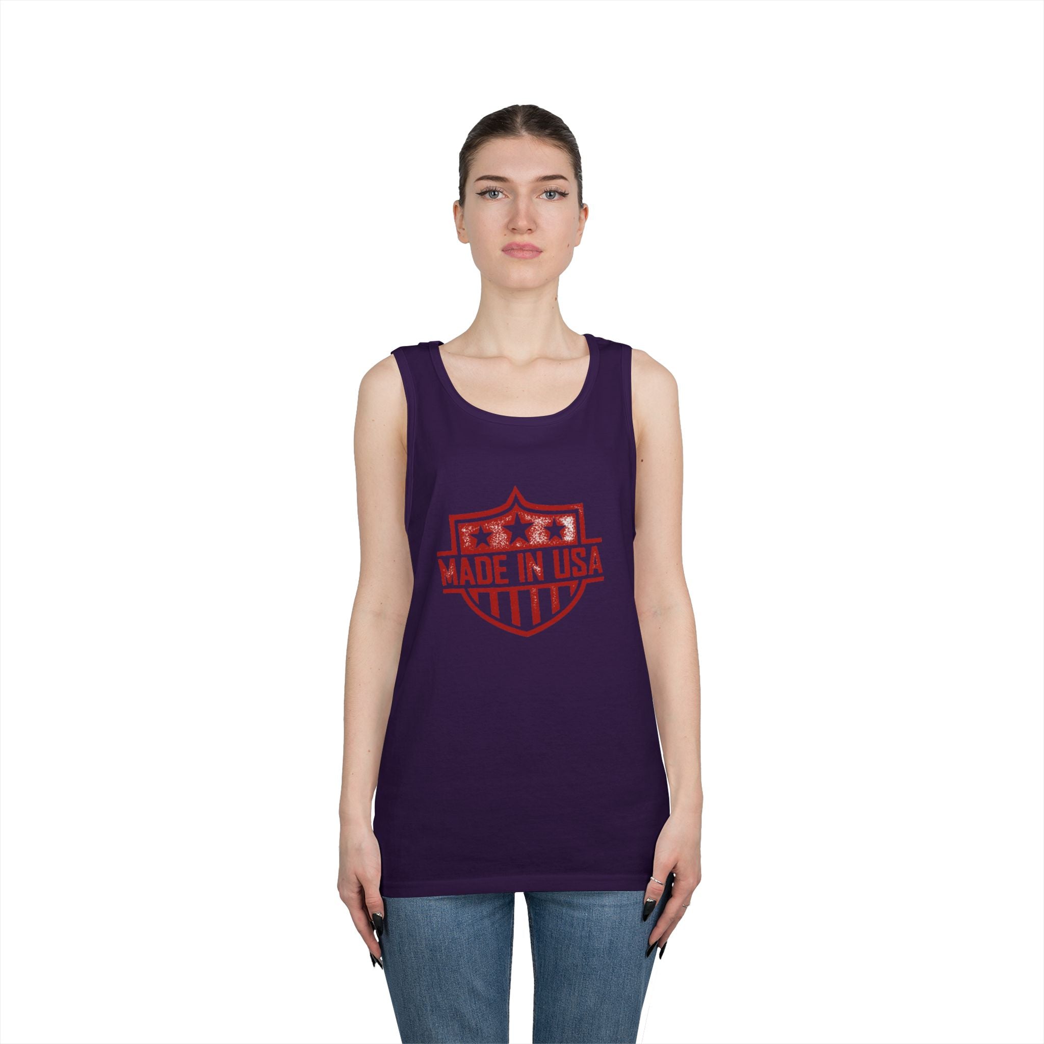 USA  Heavy Cotton Tank Top
