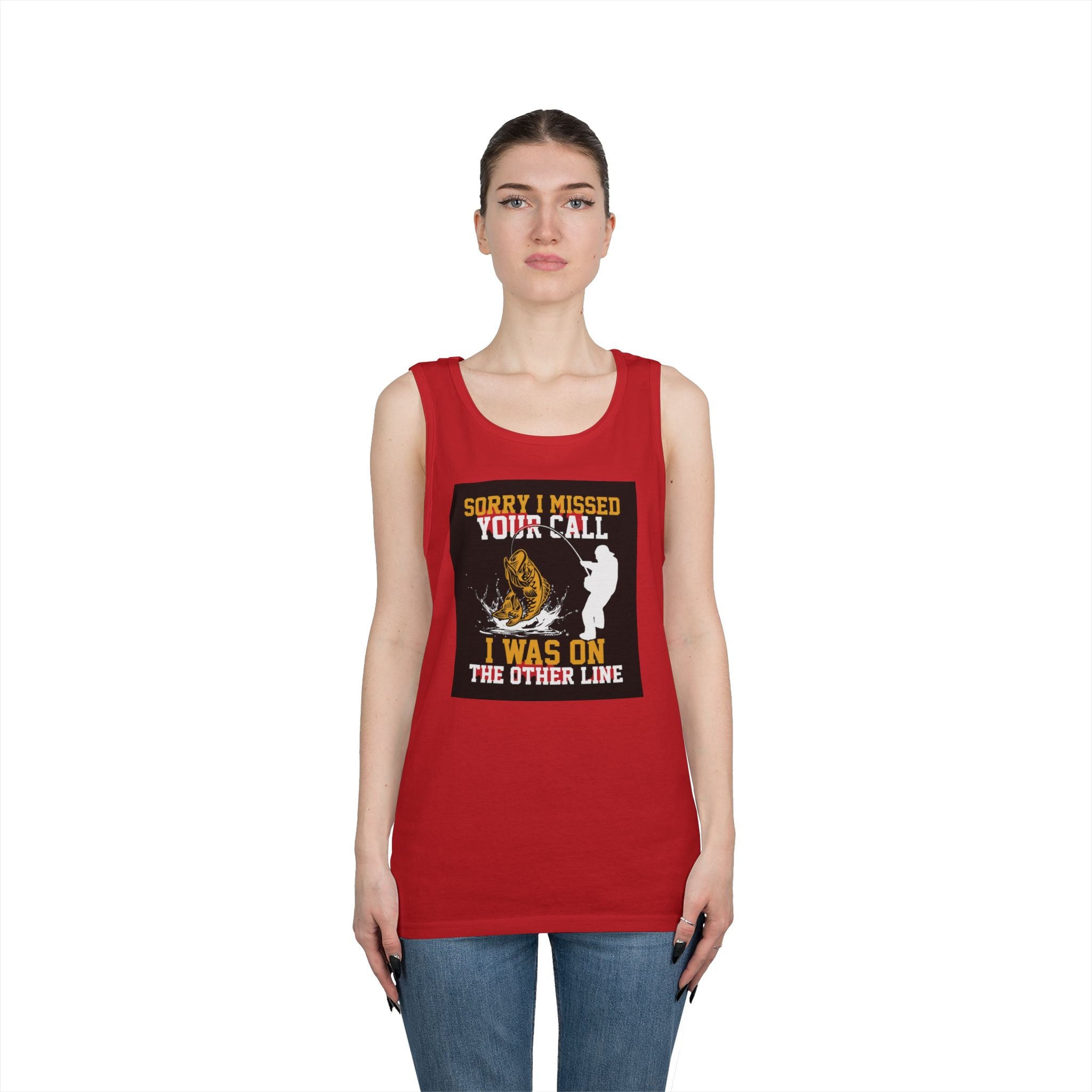 Fishing Heavy Cotton Tank Top
