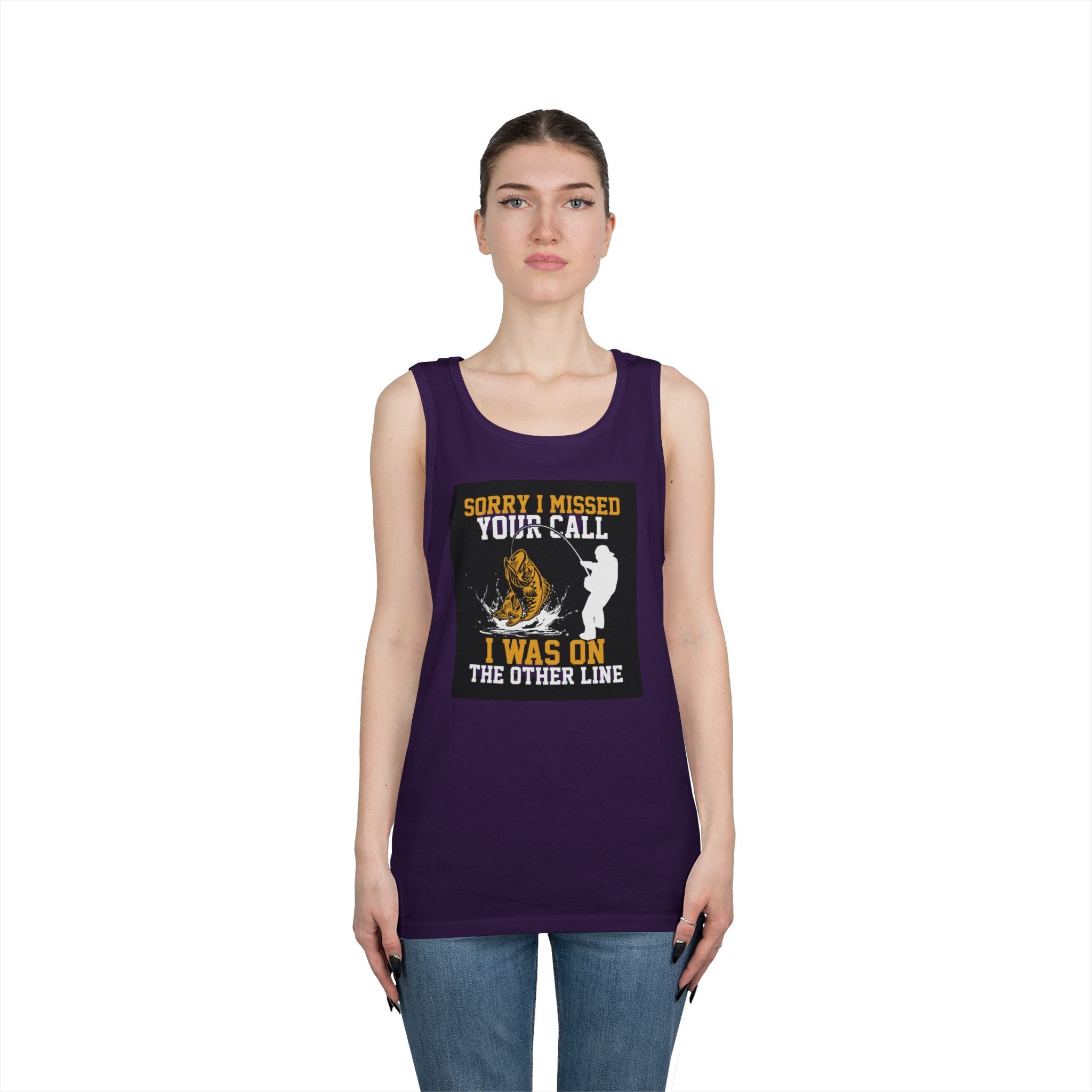 Fishing Heavy Cotton Tank Top