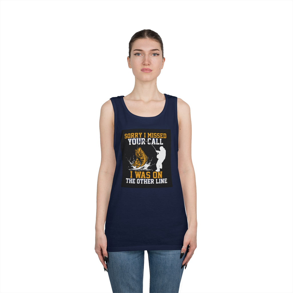 Fishing Heavy Cotton Tank Top