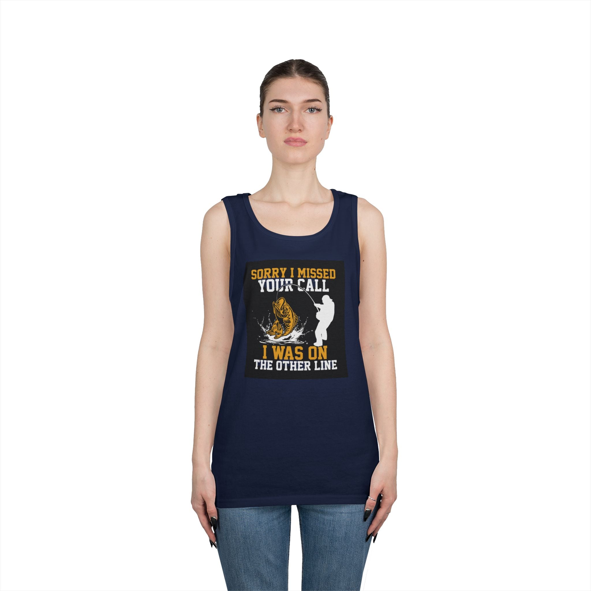 Fishing Heavy Cotton Tank Top