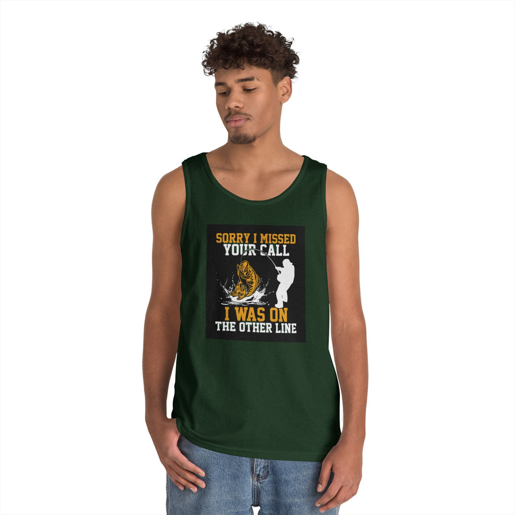 Fishing Heavy Cotton Tank Top
