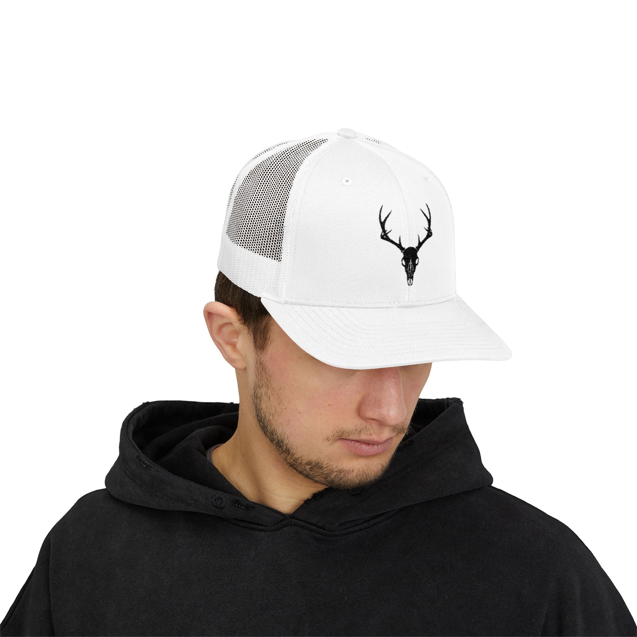Deer Skull Snapback Trucker Cap