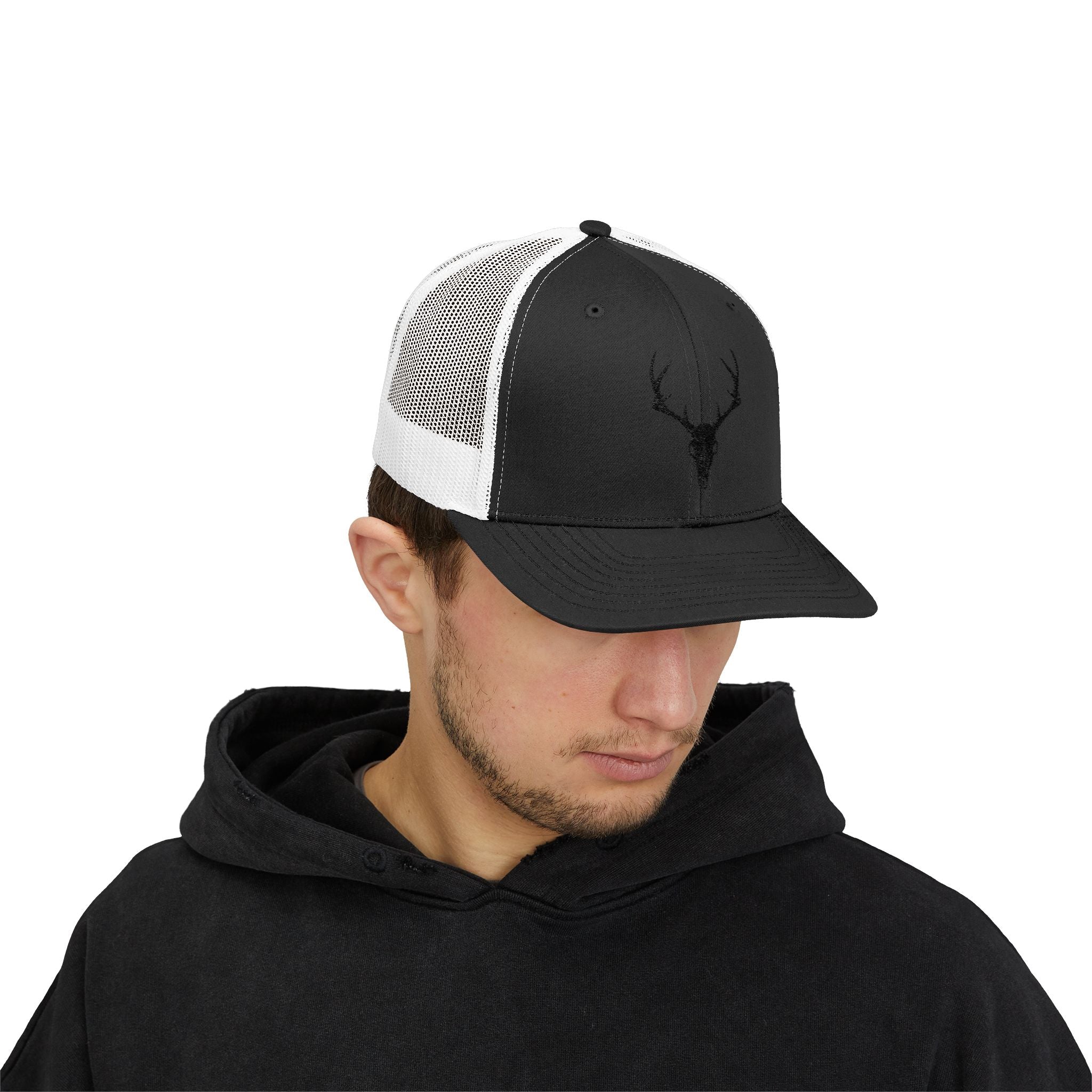 Deer Skull Snapback Trucker Cap