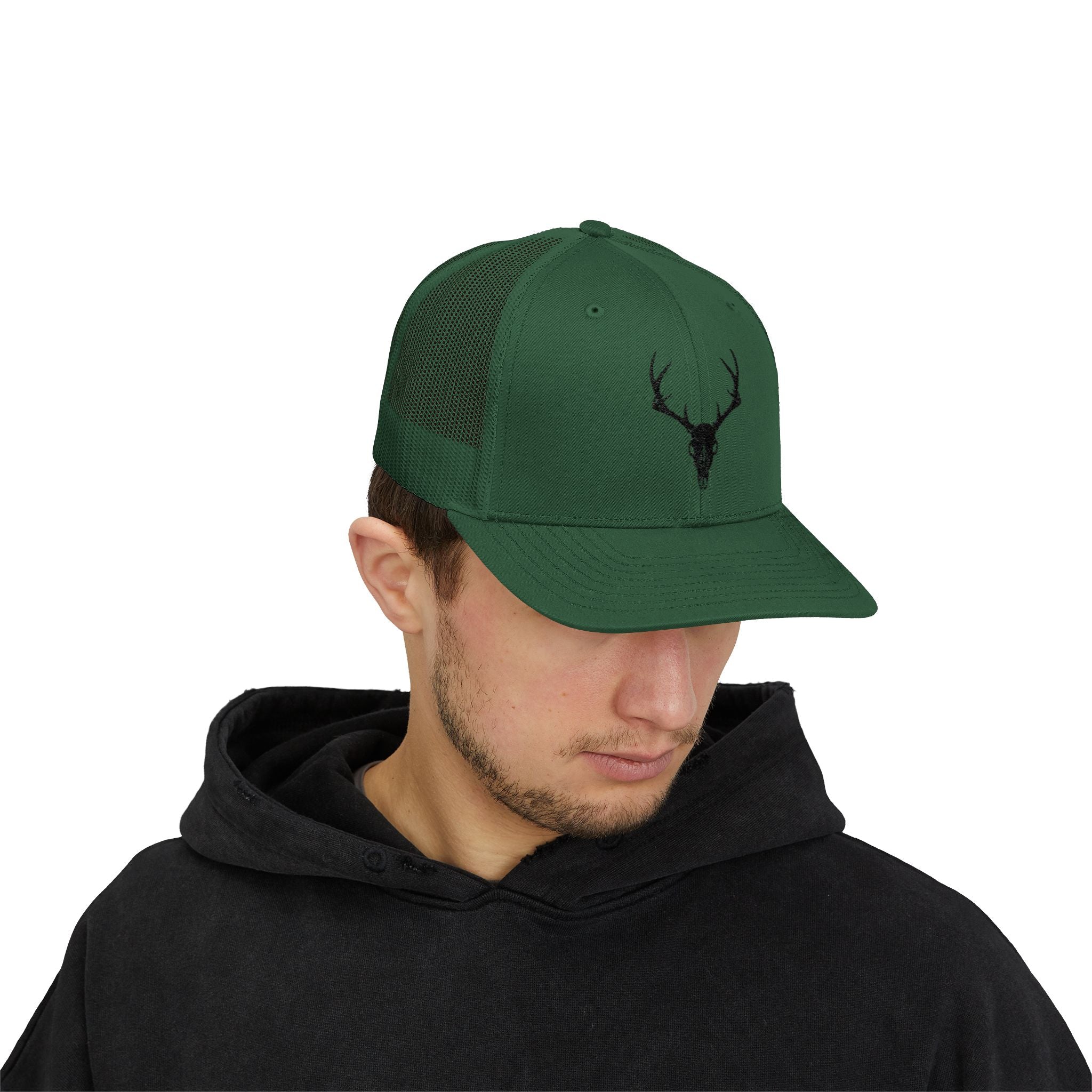 Deer Skull Snapback Trucker Cap