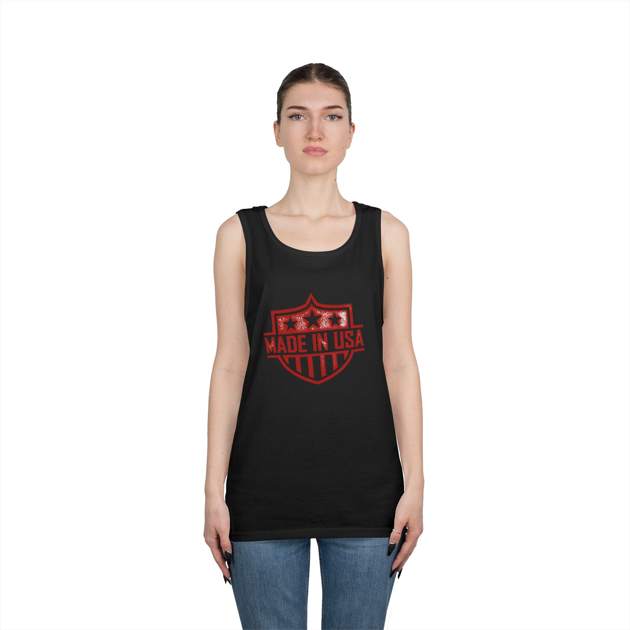 USA  Heavy Cotton Tank Top