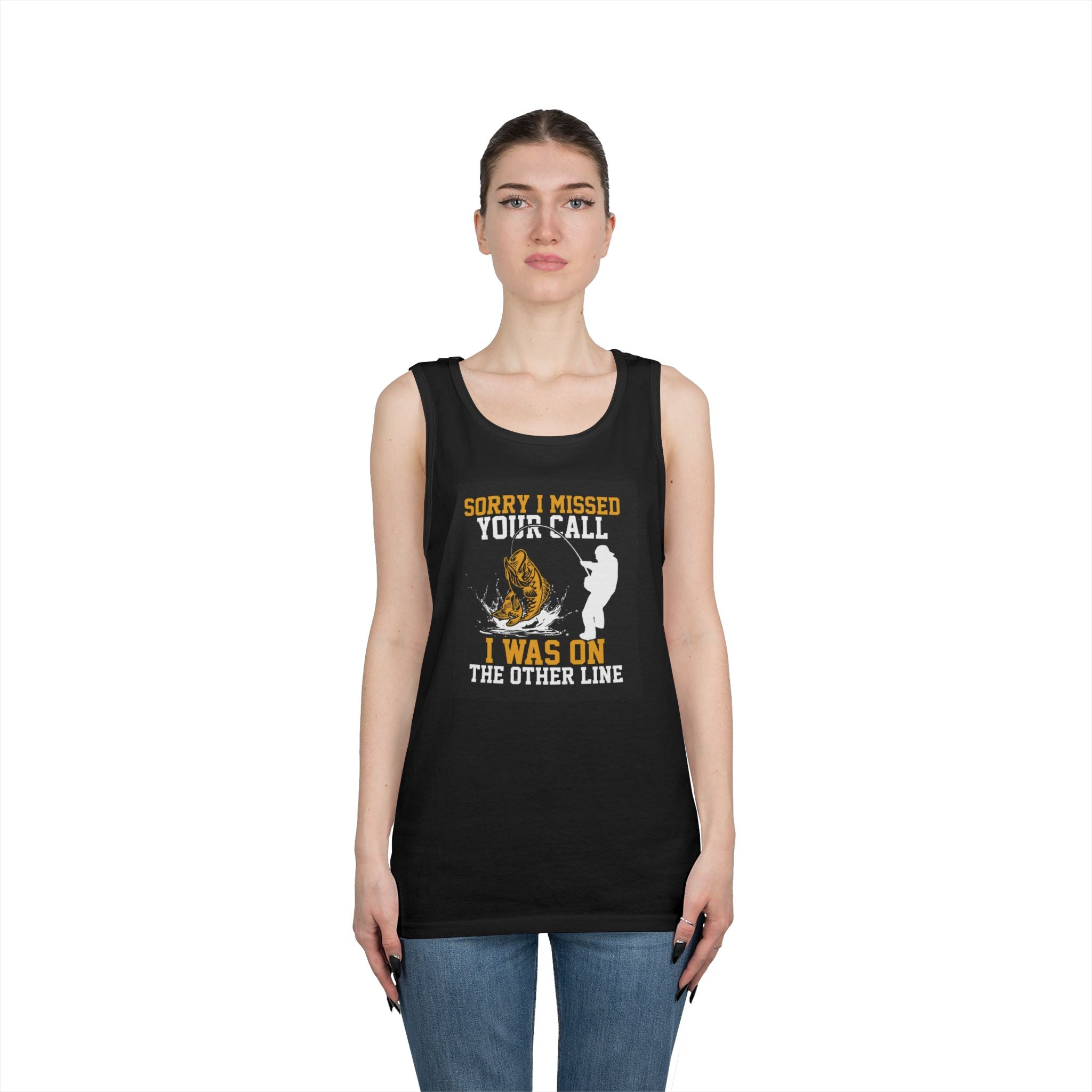 Fishing Heavy Cotton Tank Top