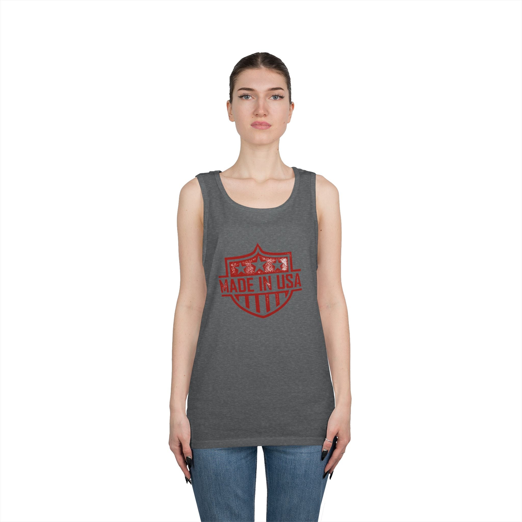 USA  Heavy Cotton Tank Top