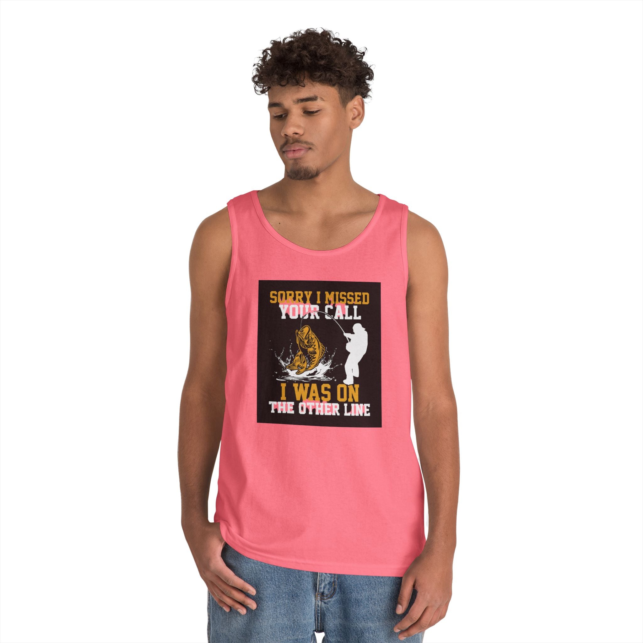 Fishing Heavy Cotton Tank Top