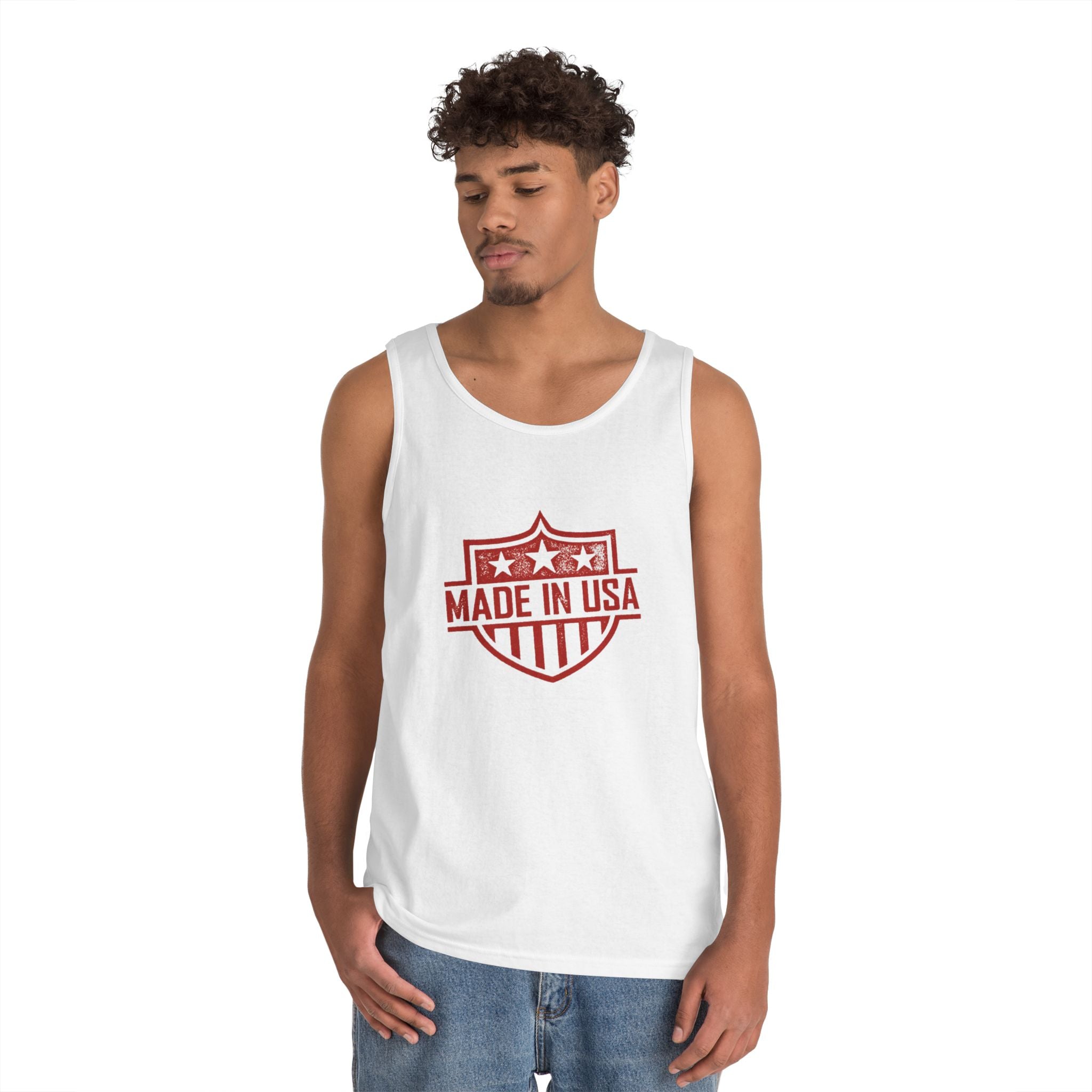USA  Heavy Cotton Tank Top