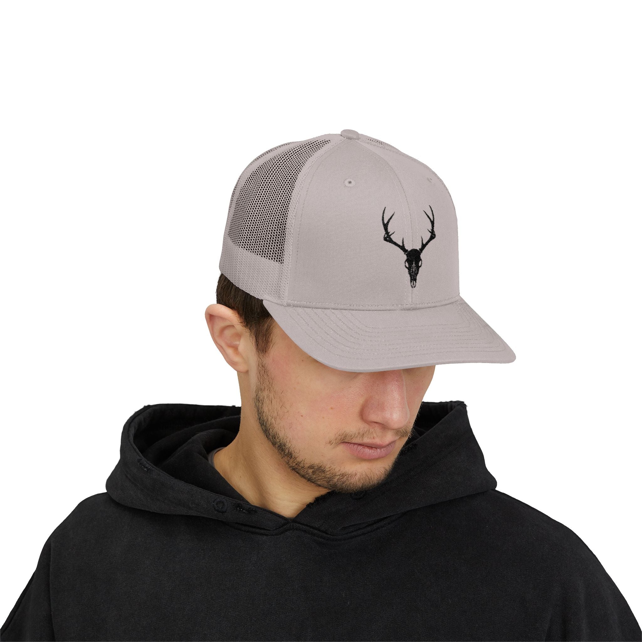 Deer Skull Snapback Trucker Cap