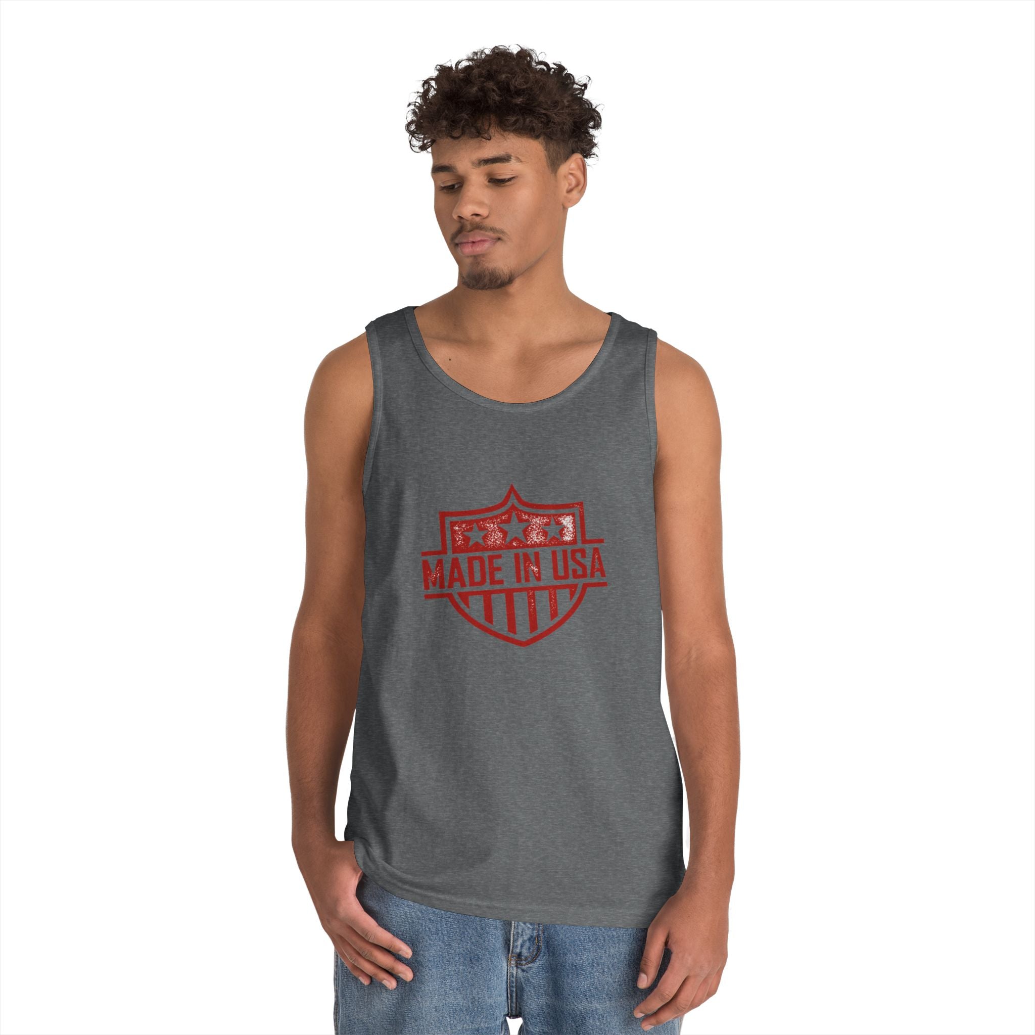 USA  Heavy Cotton Tank Top