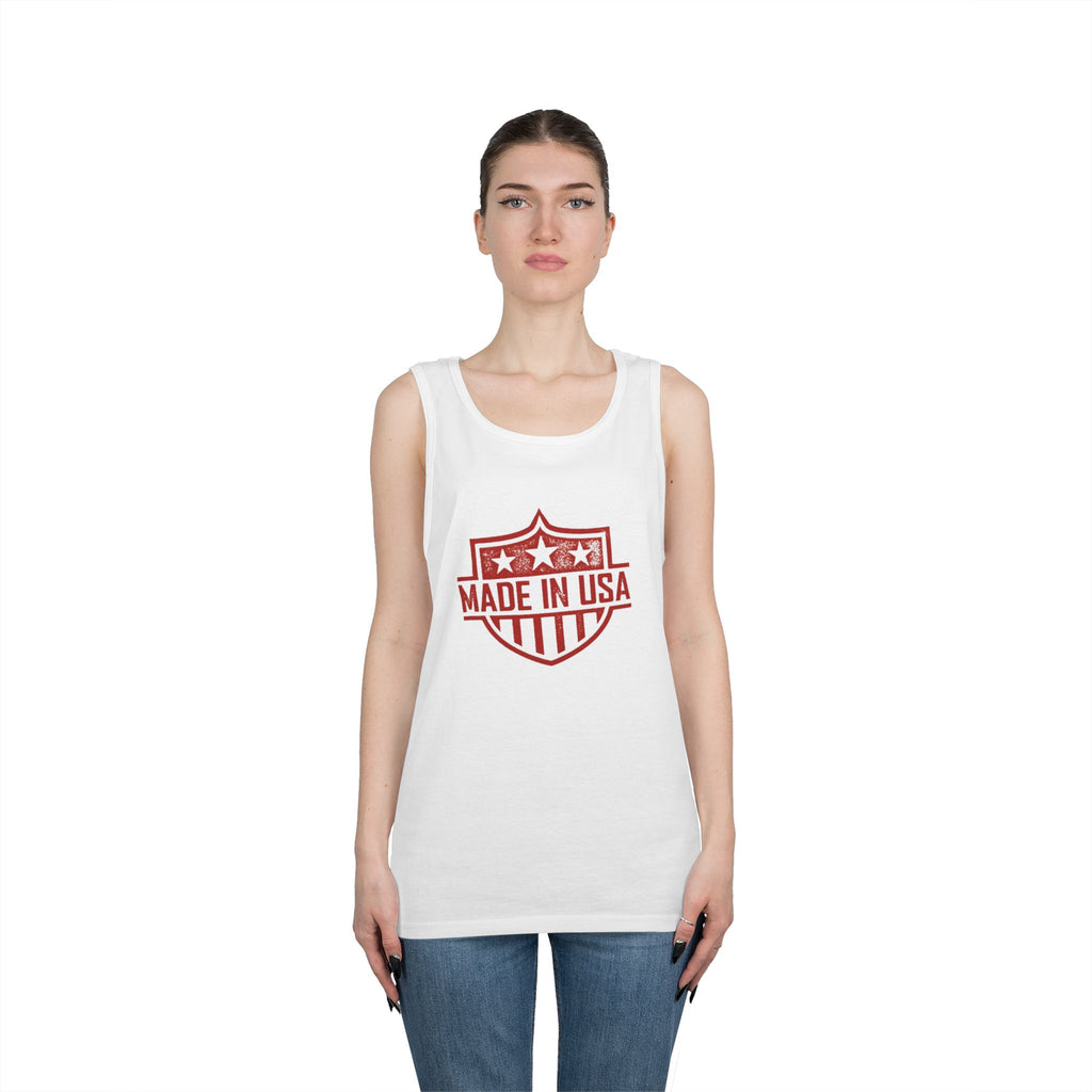 USA  Heavy Cotton Tank Top