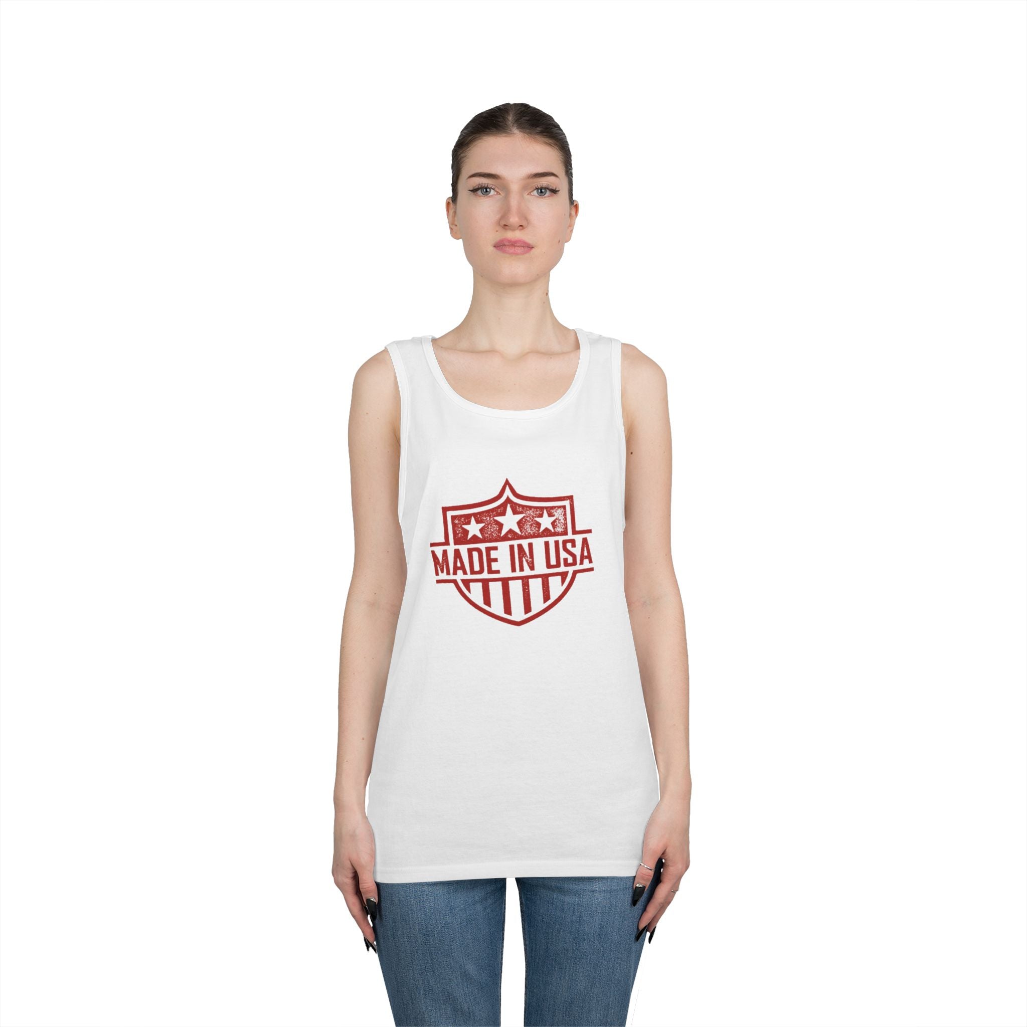 USA  Heavy Cotton Tank Top