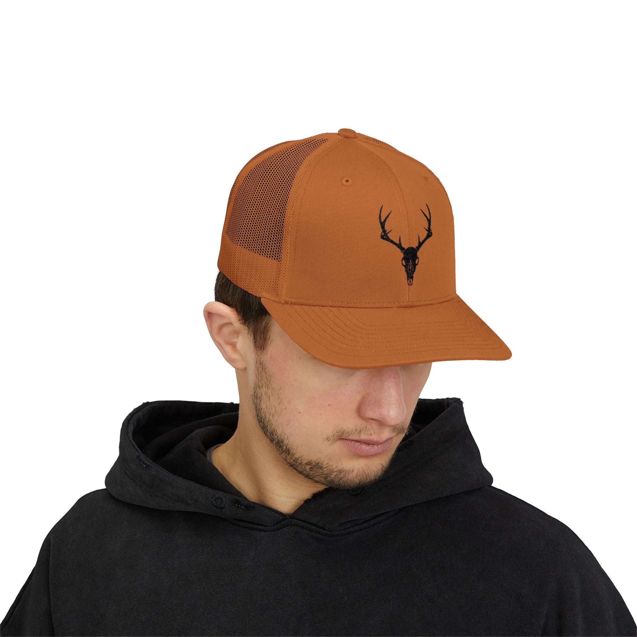 Deer Skull Snapback Trucker Cap