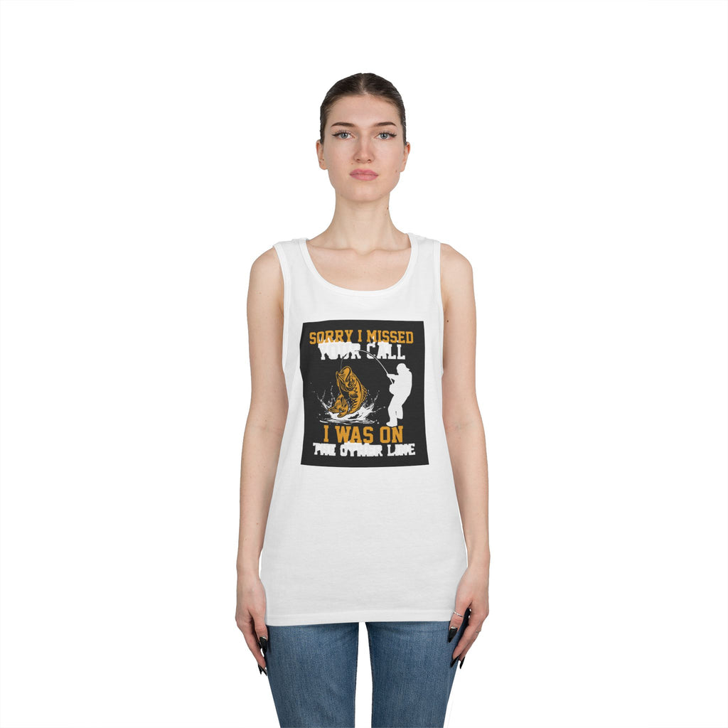 Fishing Heavy Cotton Tank Top