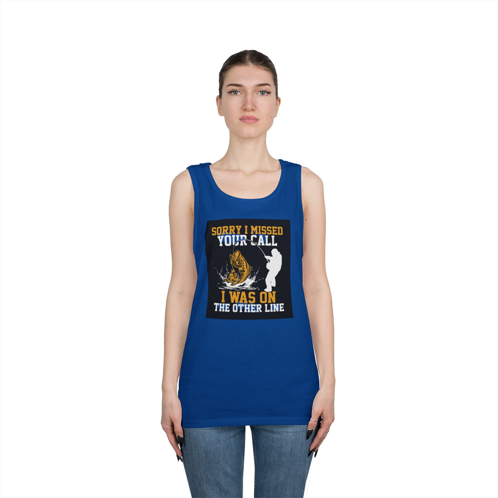 Fishing Heavy Cotton Tank Top