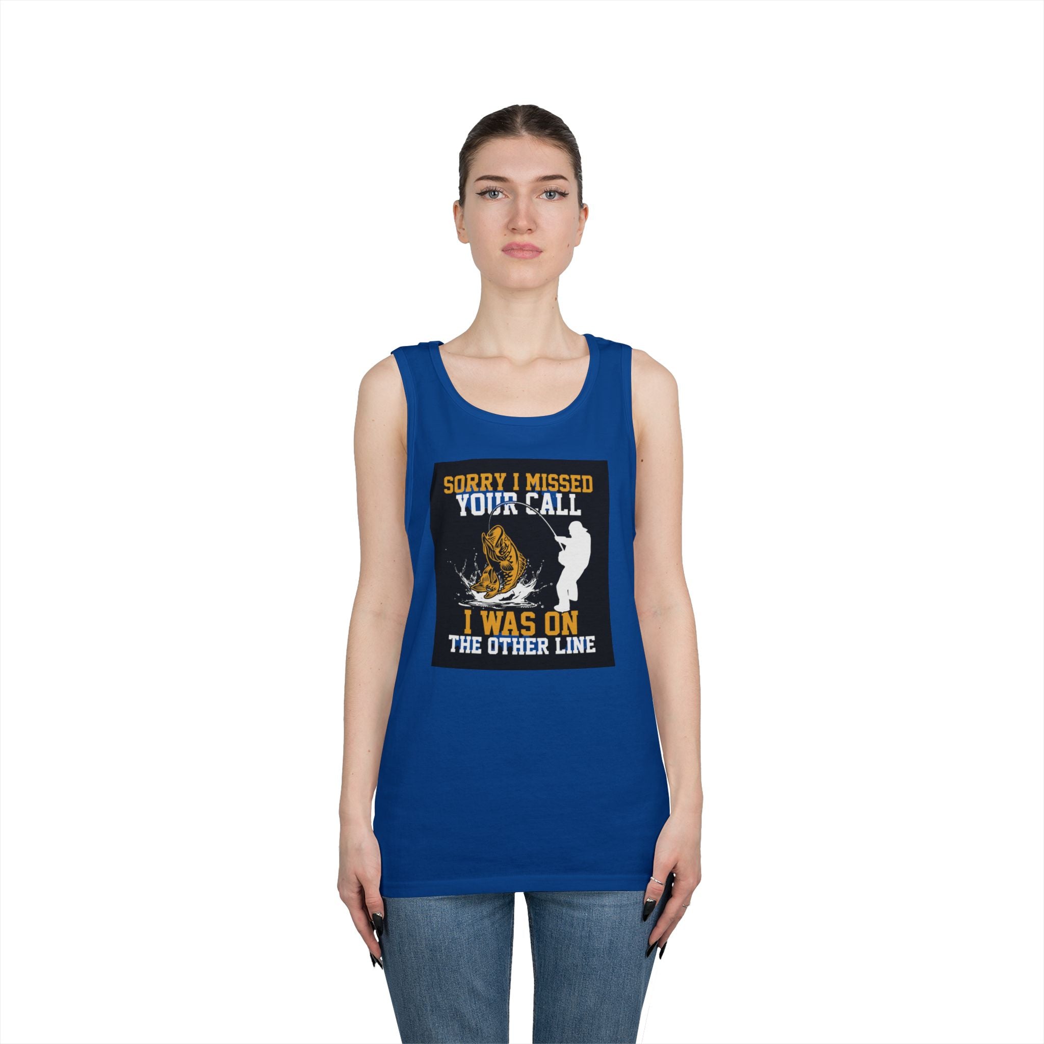 Fishing Heavy Cotton Tank Top