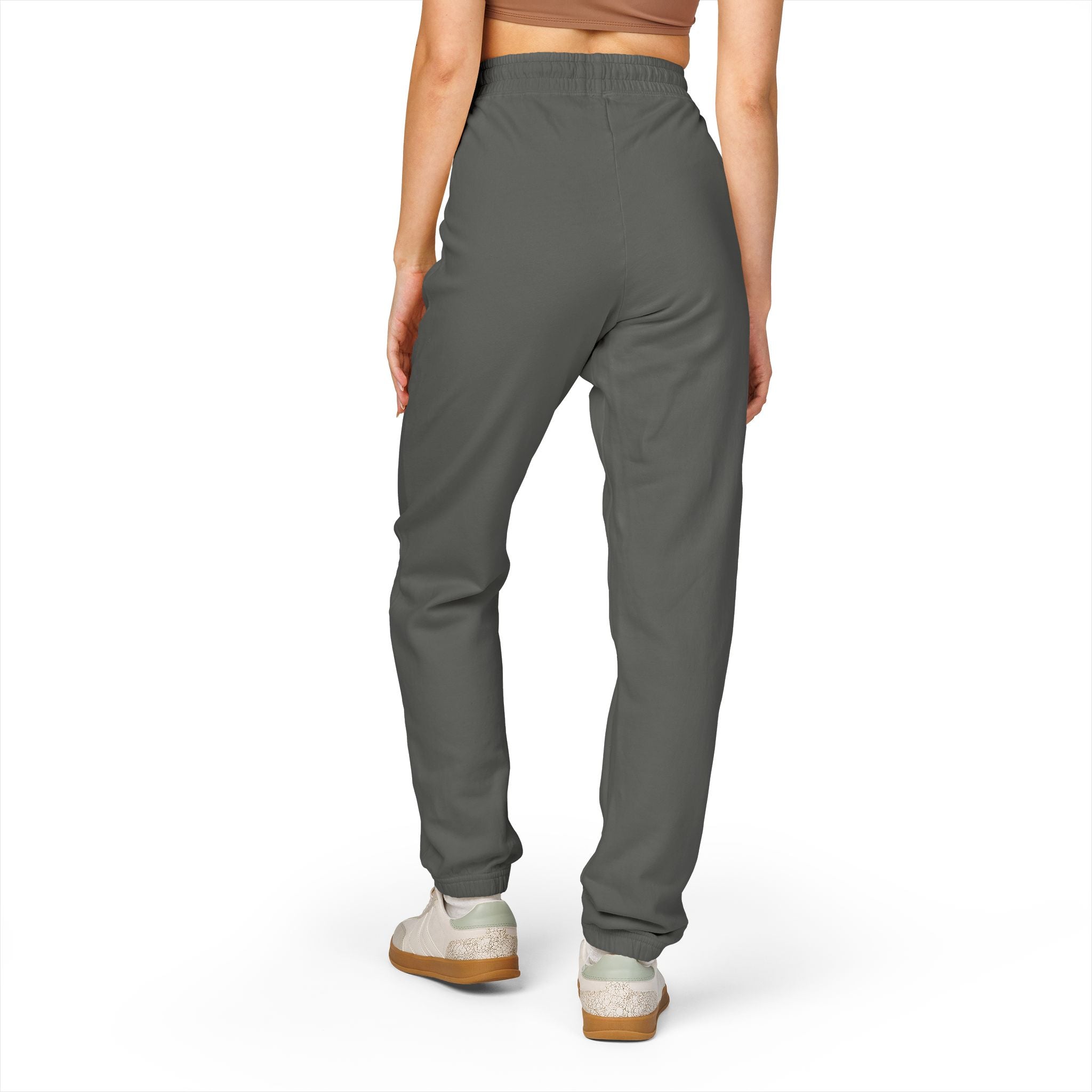 Bear Skull Print Fleece Sweatpants