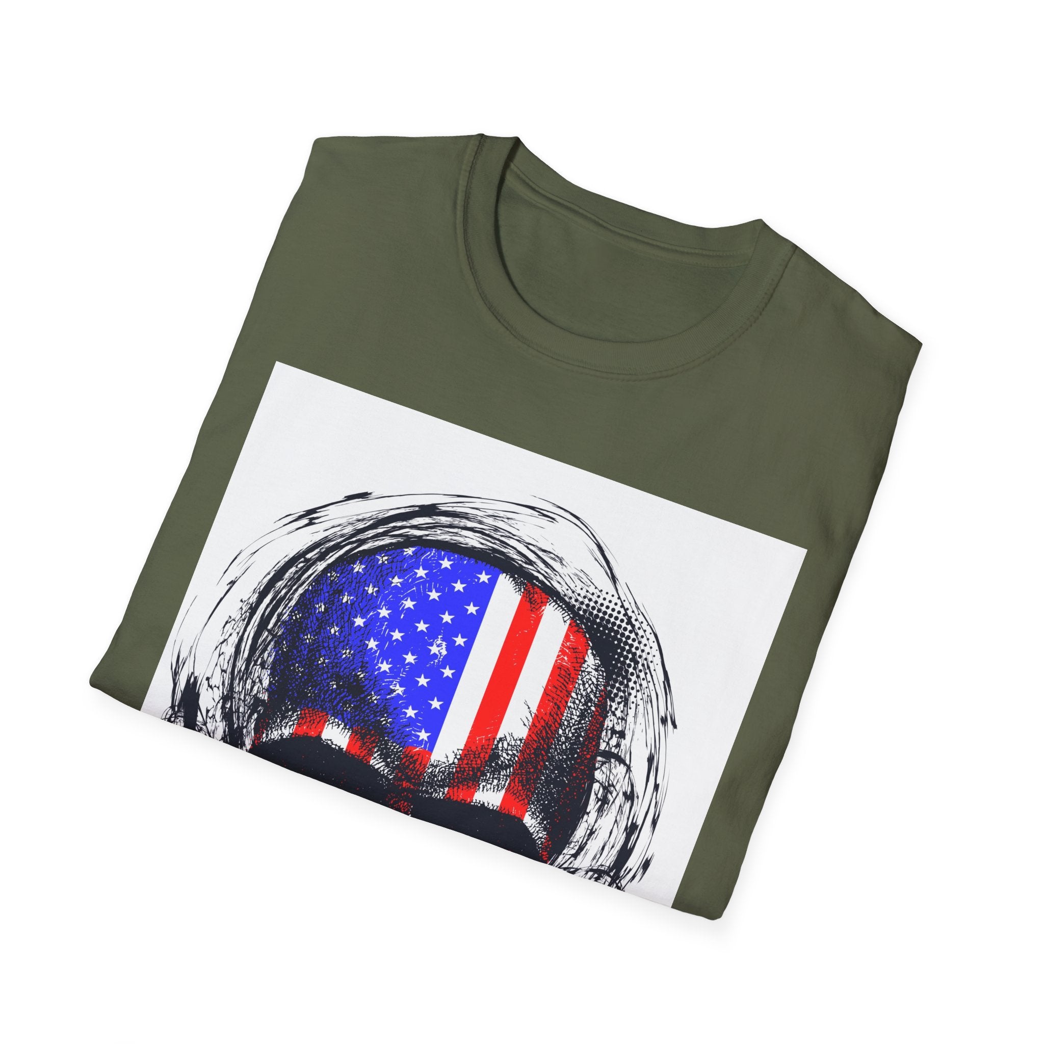 Skull flag 🇺🇲Softstyle T-Shirt