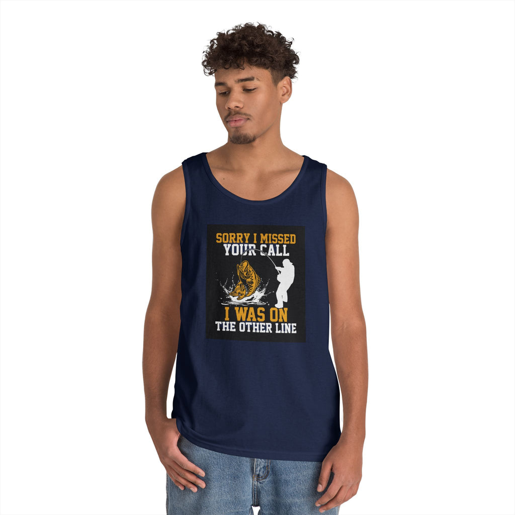 Fishing Heavy Cotton Tank Top