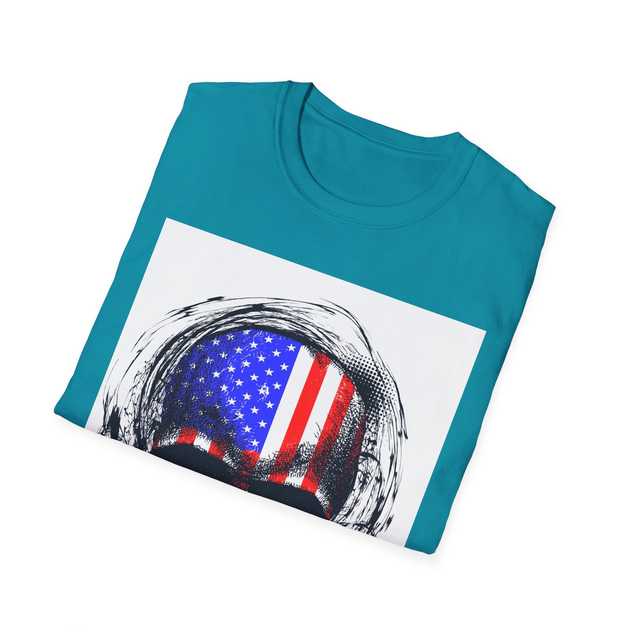 Skull flag 🇺🇲Softstyle T-Shirt