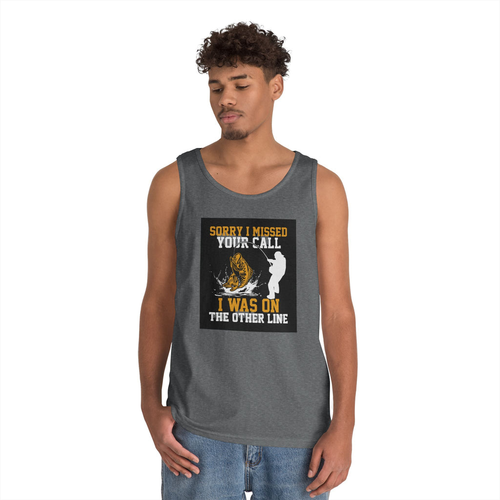 Fishing Heavy Cotton Tank Top