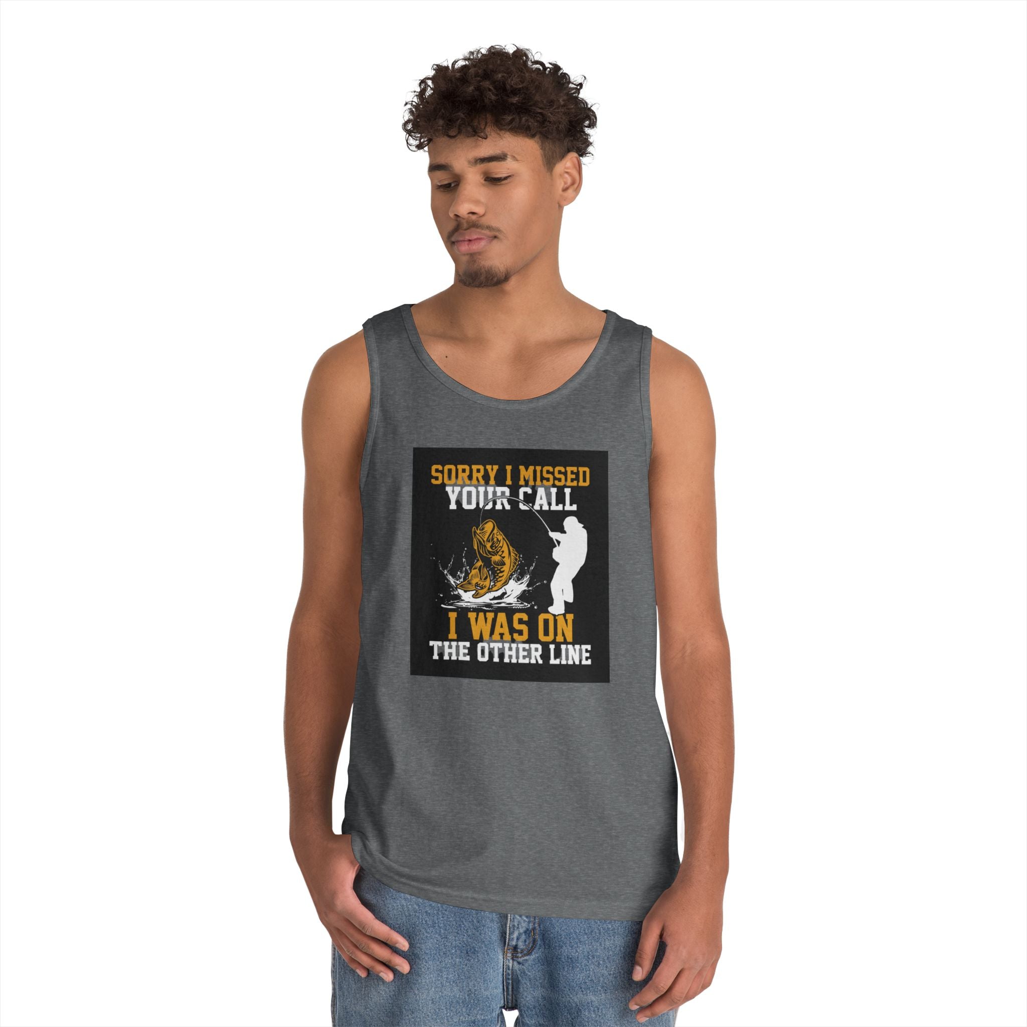 Fishing Heavy Cotton Tank Top