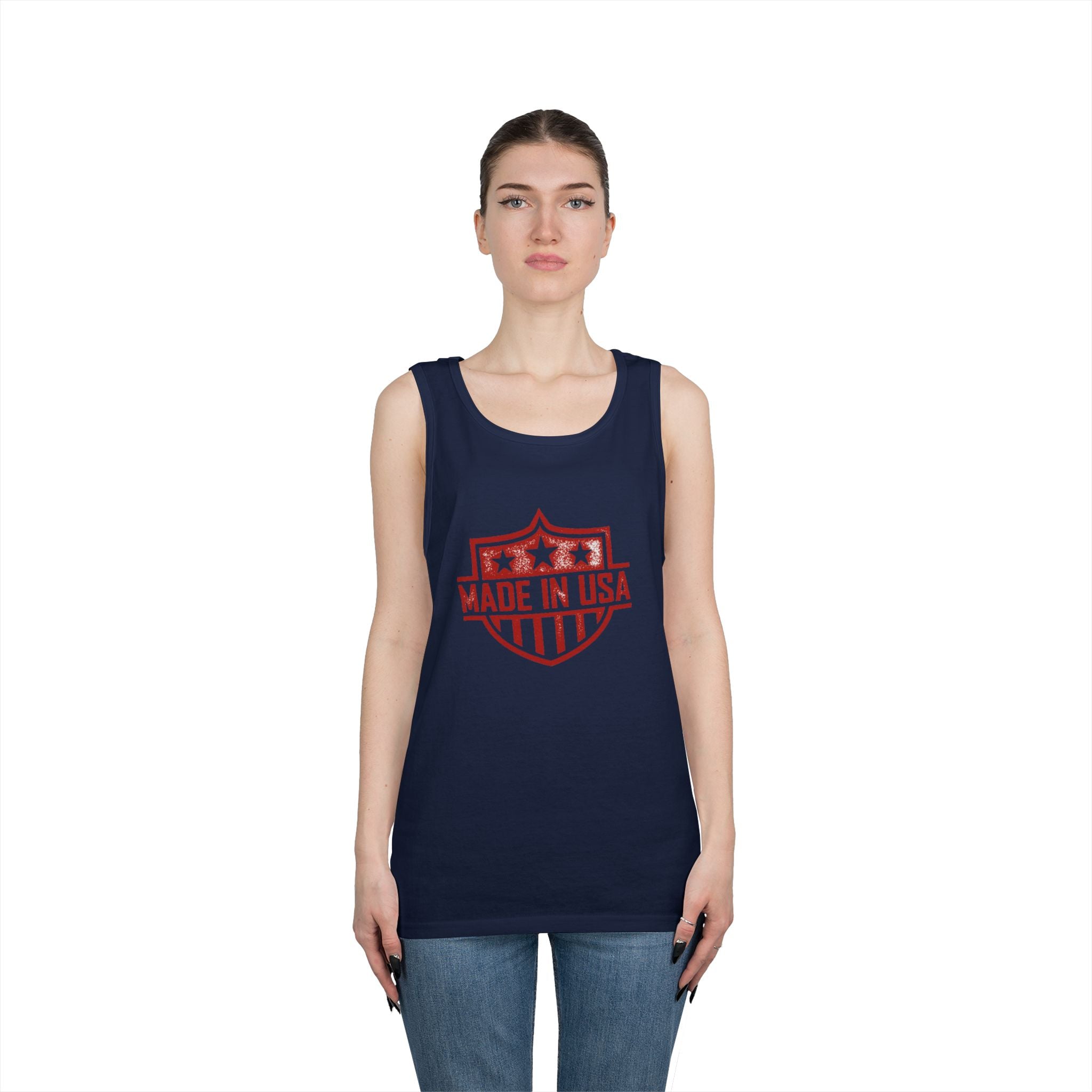 USA  Heavy Cotton Tank Top