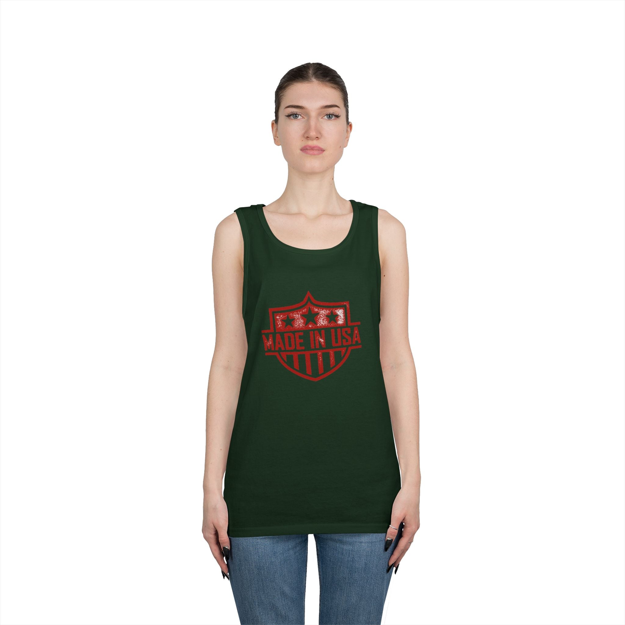 USA  Heavy Cotton Tank Top