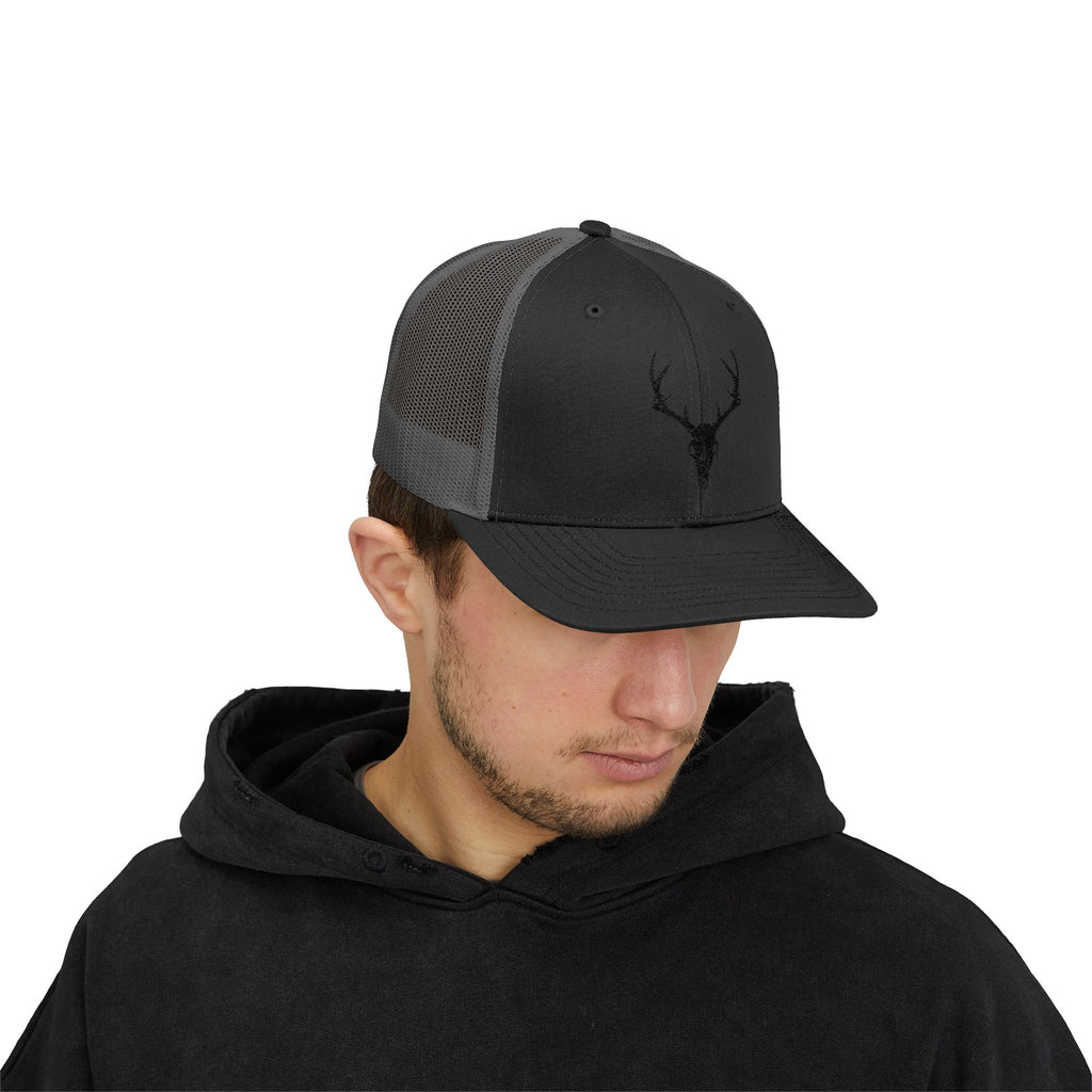Deer Skull Snapback Trucker Cap