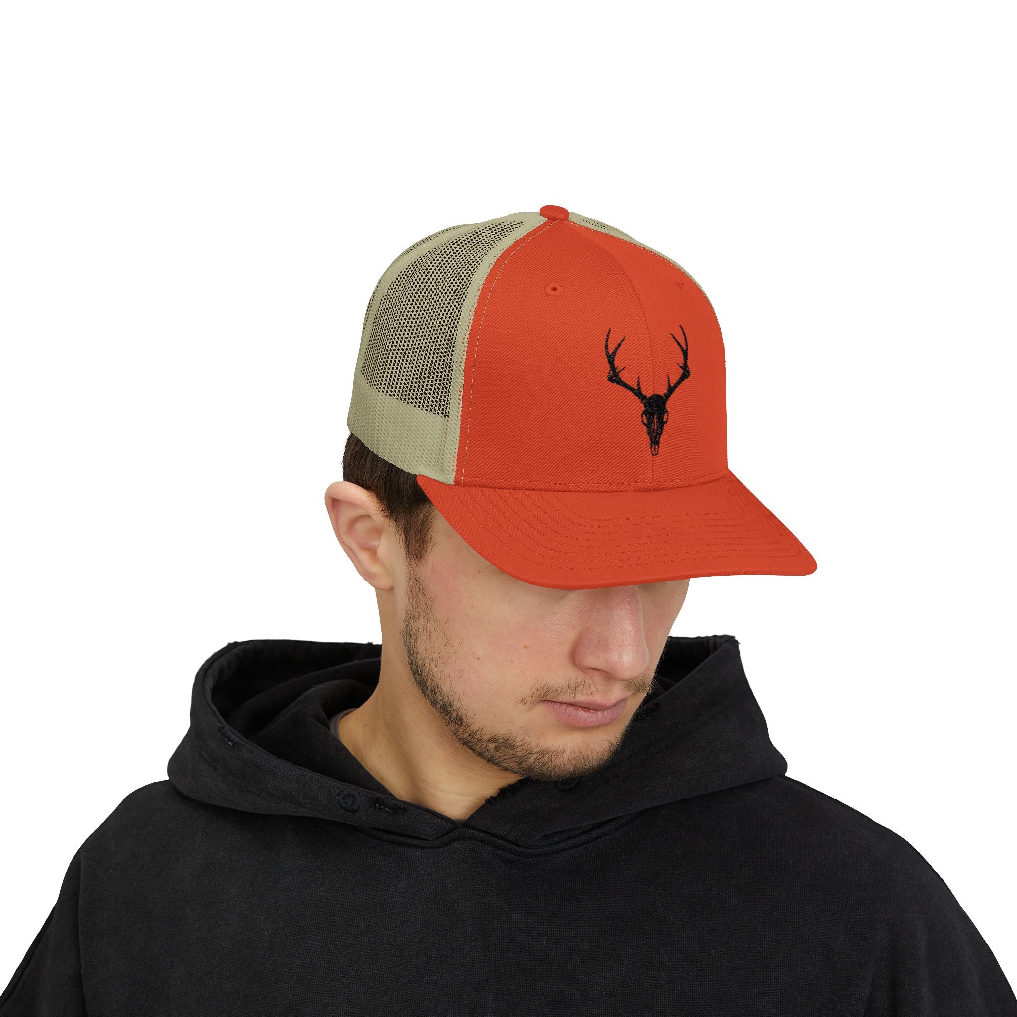Deer Skull Snapback Trucker Cap