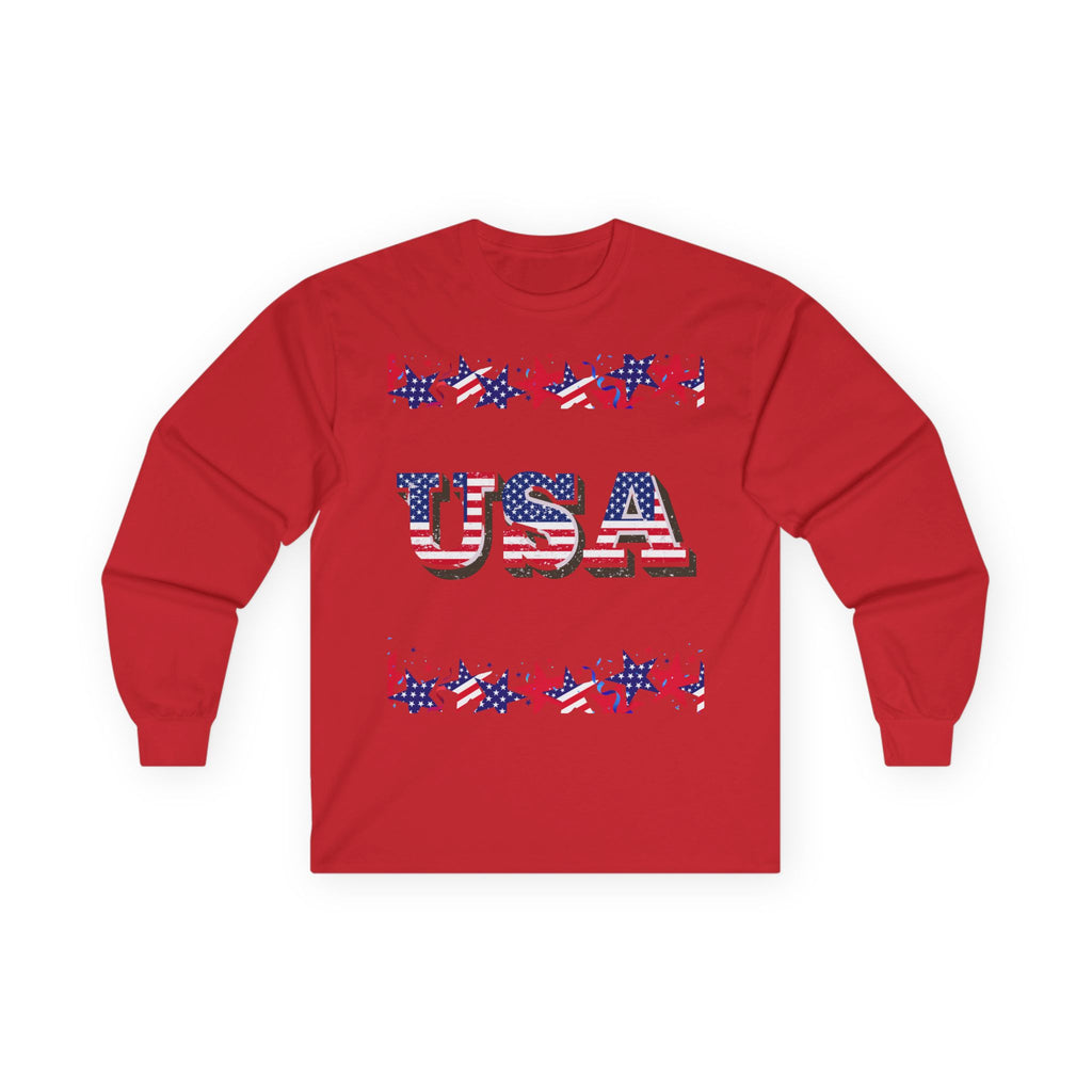 USA STARS Long Sleeve Tee
