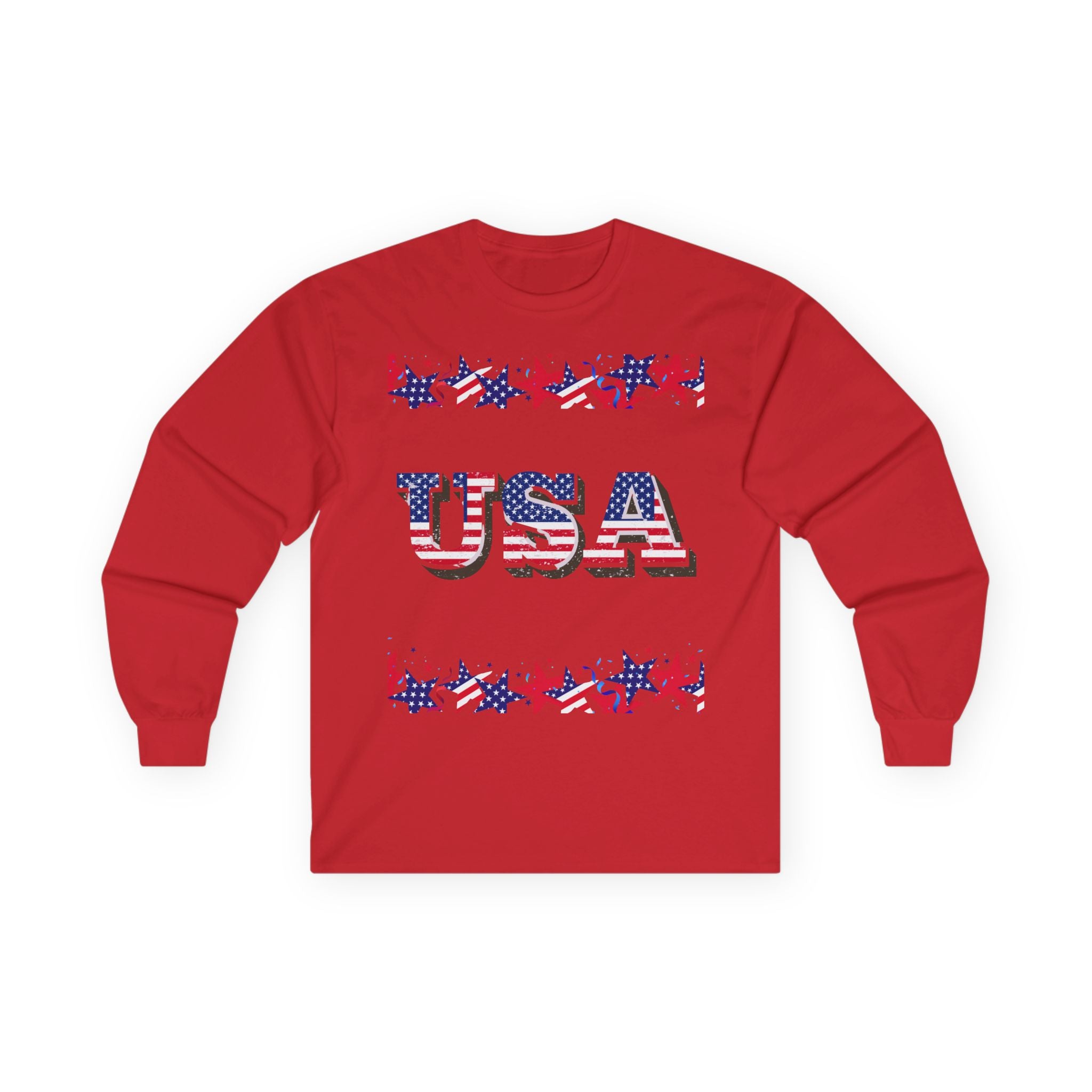 USA STARS Long Sleeve Tee