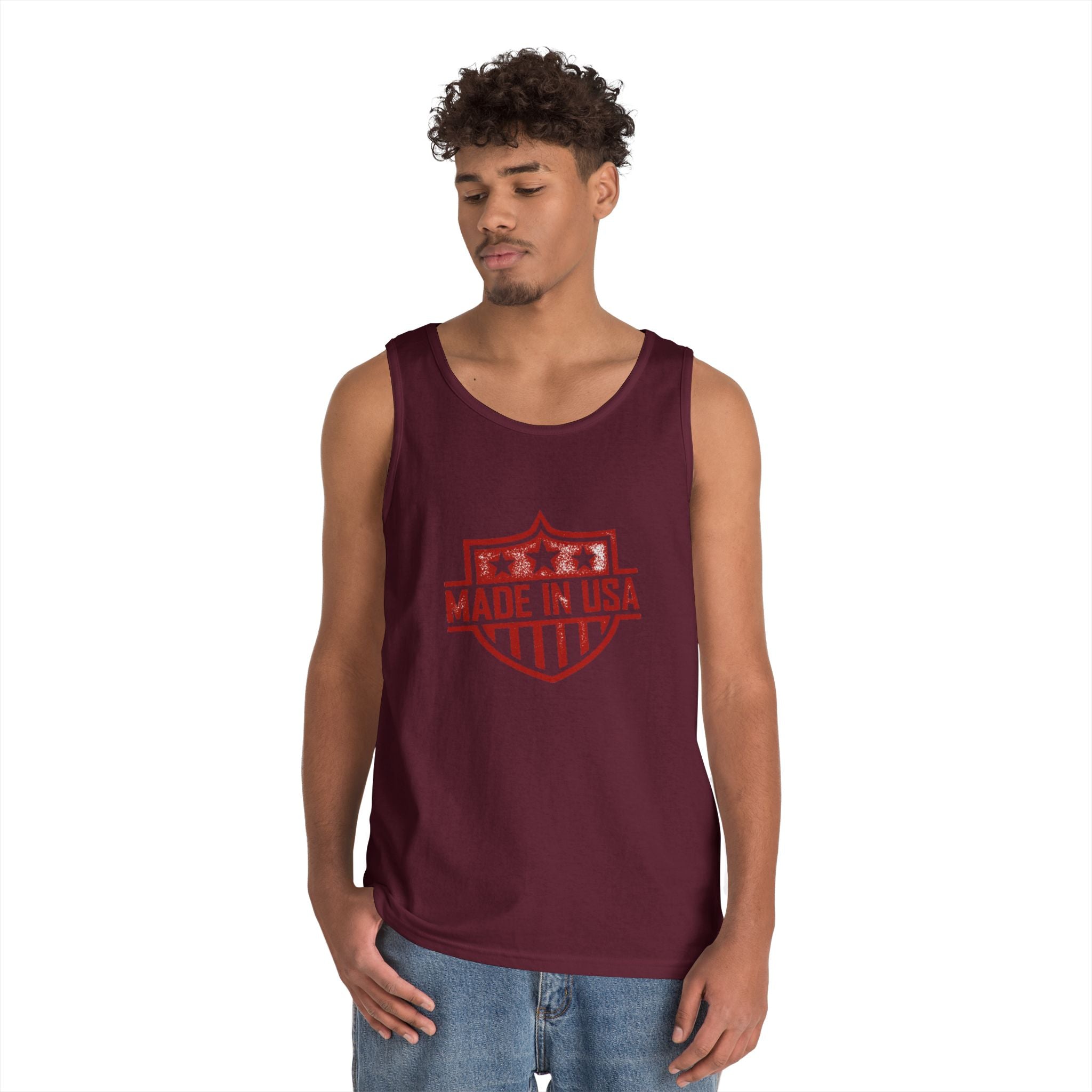 USA  Heavy Cotton Tank Top
