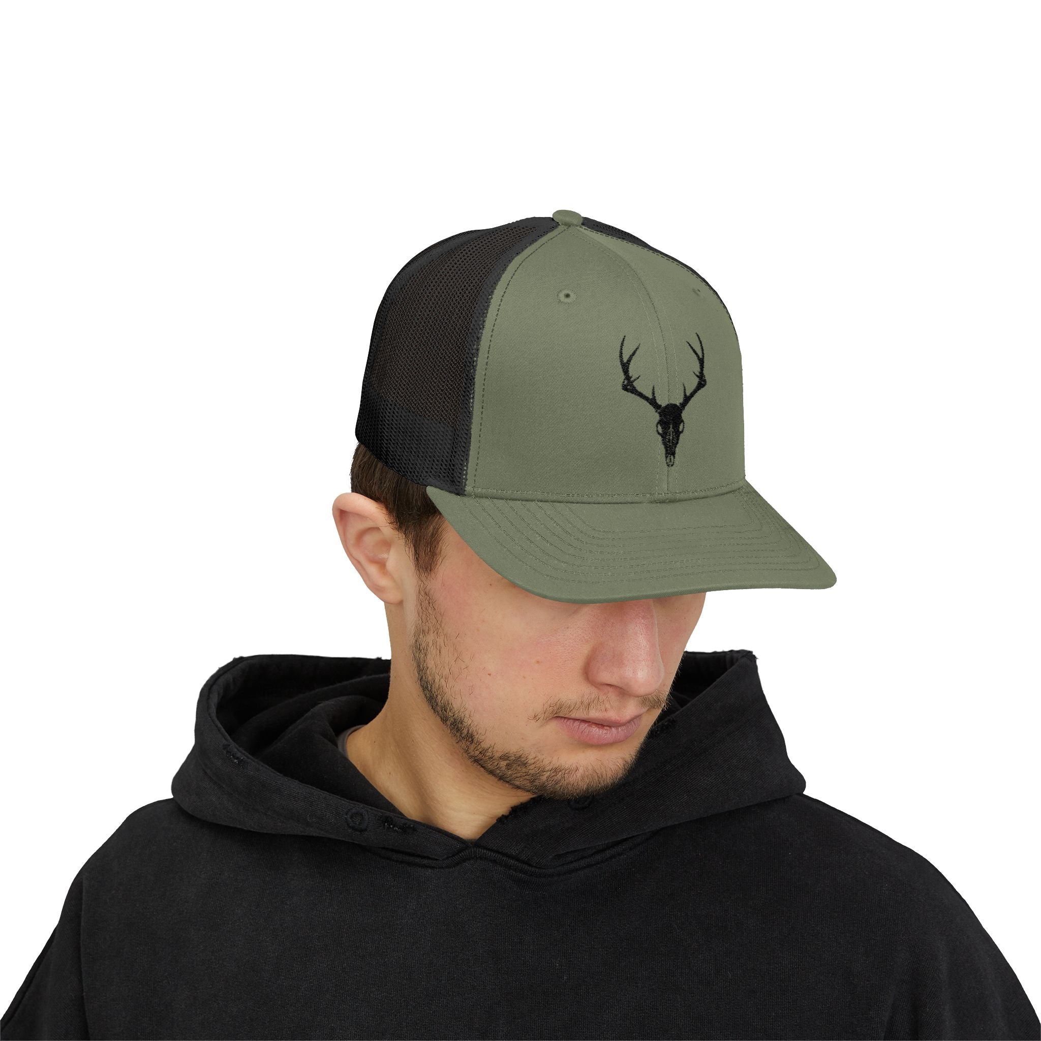 Deer Skull Snapback Trucker Cap