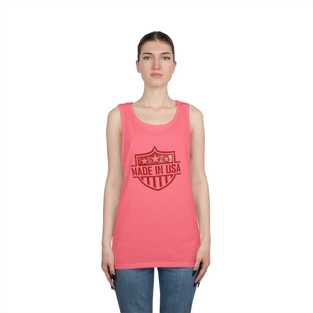 USA  Heavy Cotton Tank Top