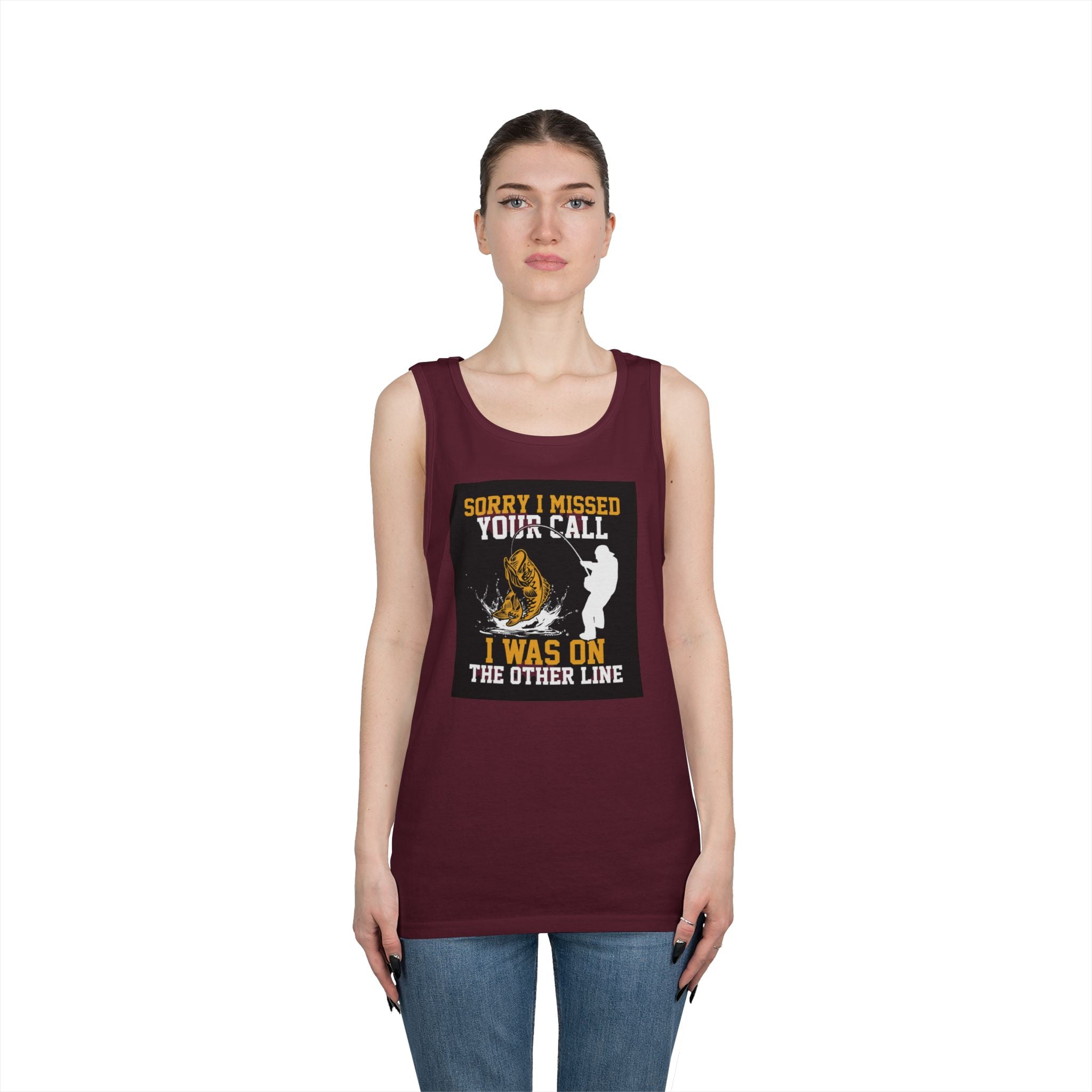 Fishing Heavy Cotton Tank Top