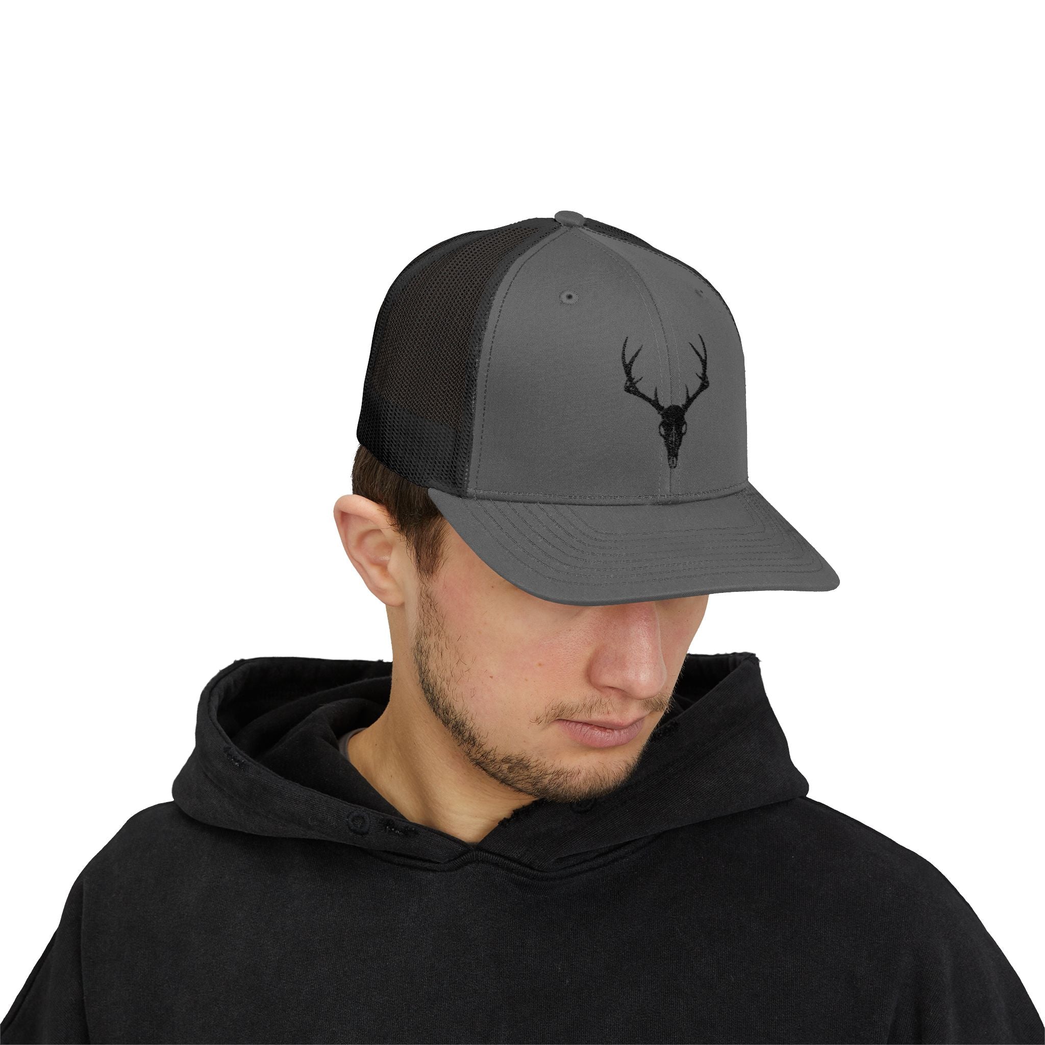 Deer Skull Snapback Trucker Cap