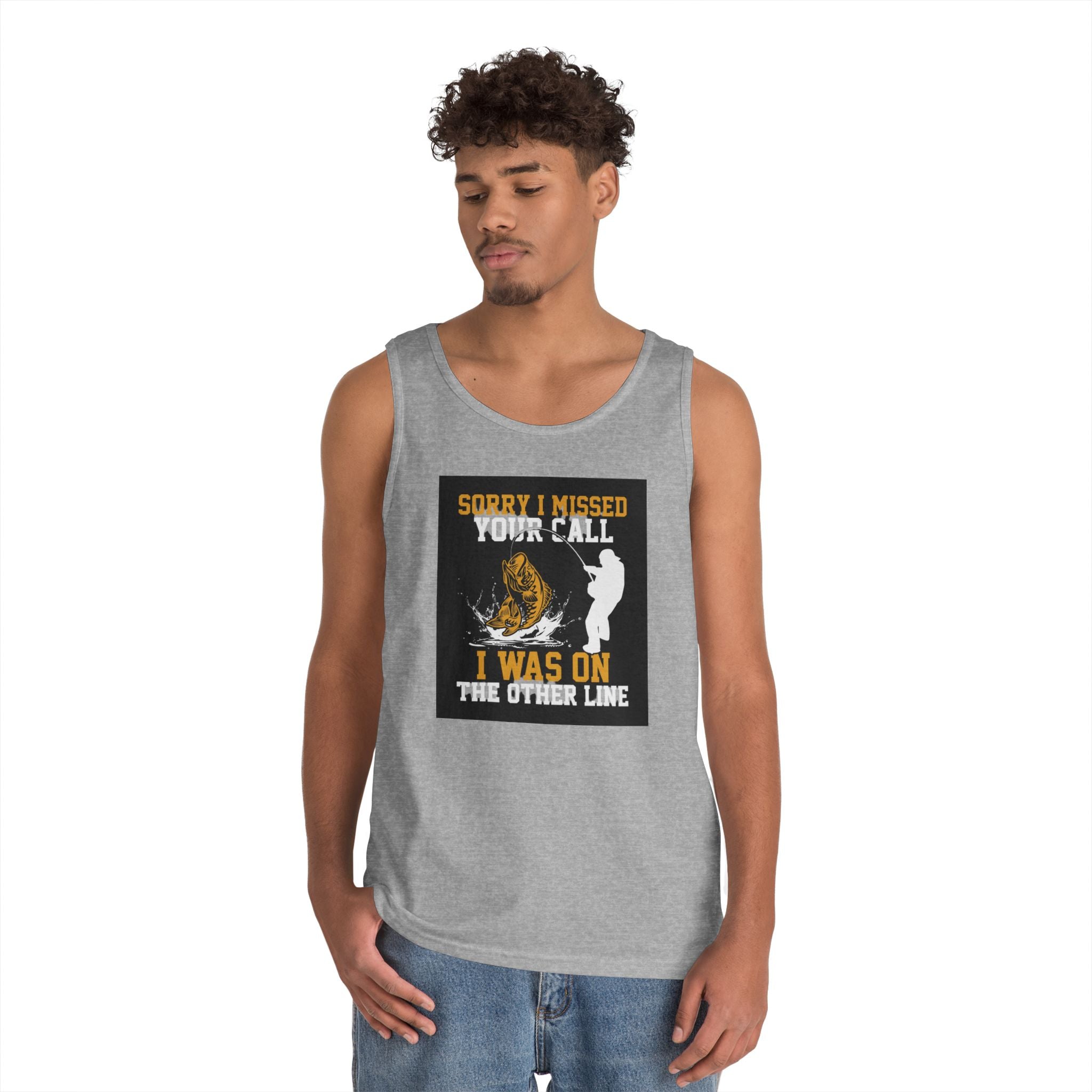Fishing Heavy Cotton Tank Top
