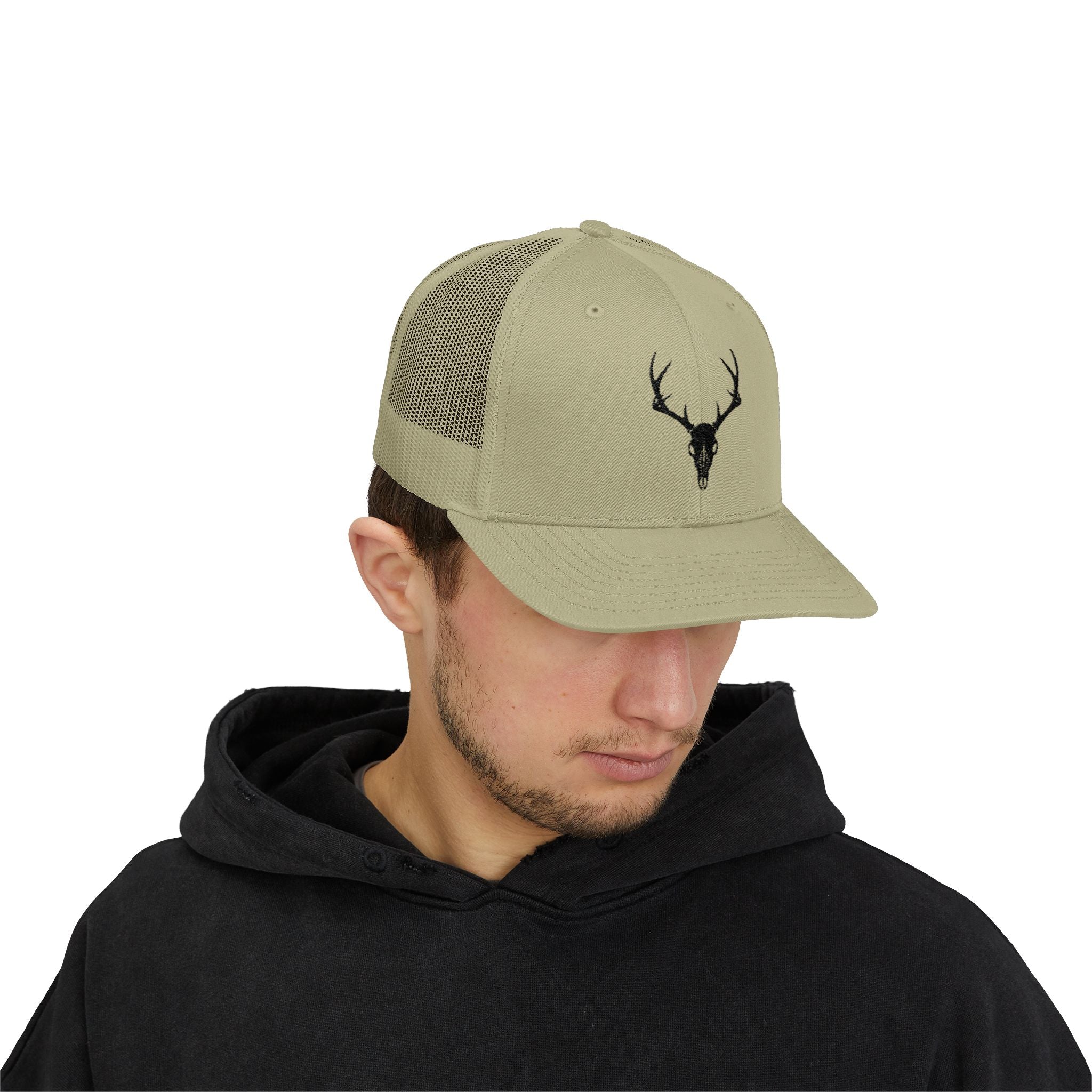 Deer Skull Snapback Trucker Cap