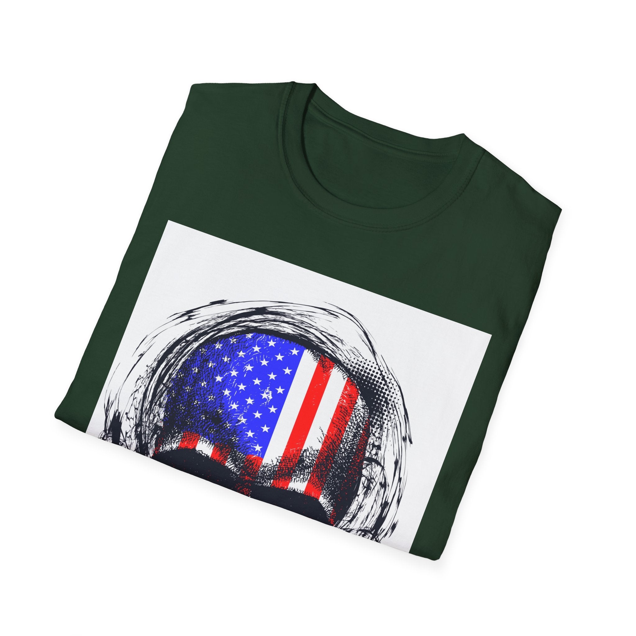 Skull flag 🇺🇲Softstyle T-Shirt