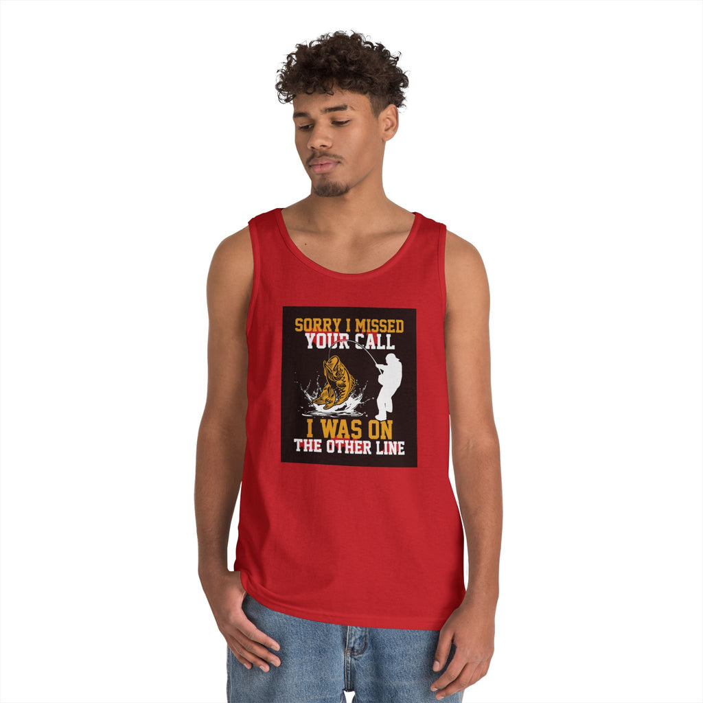 Fishing Heavy Cotton Tank Top