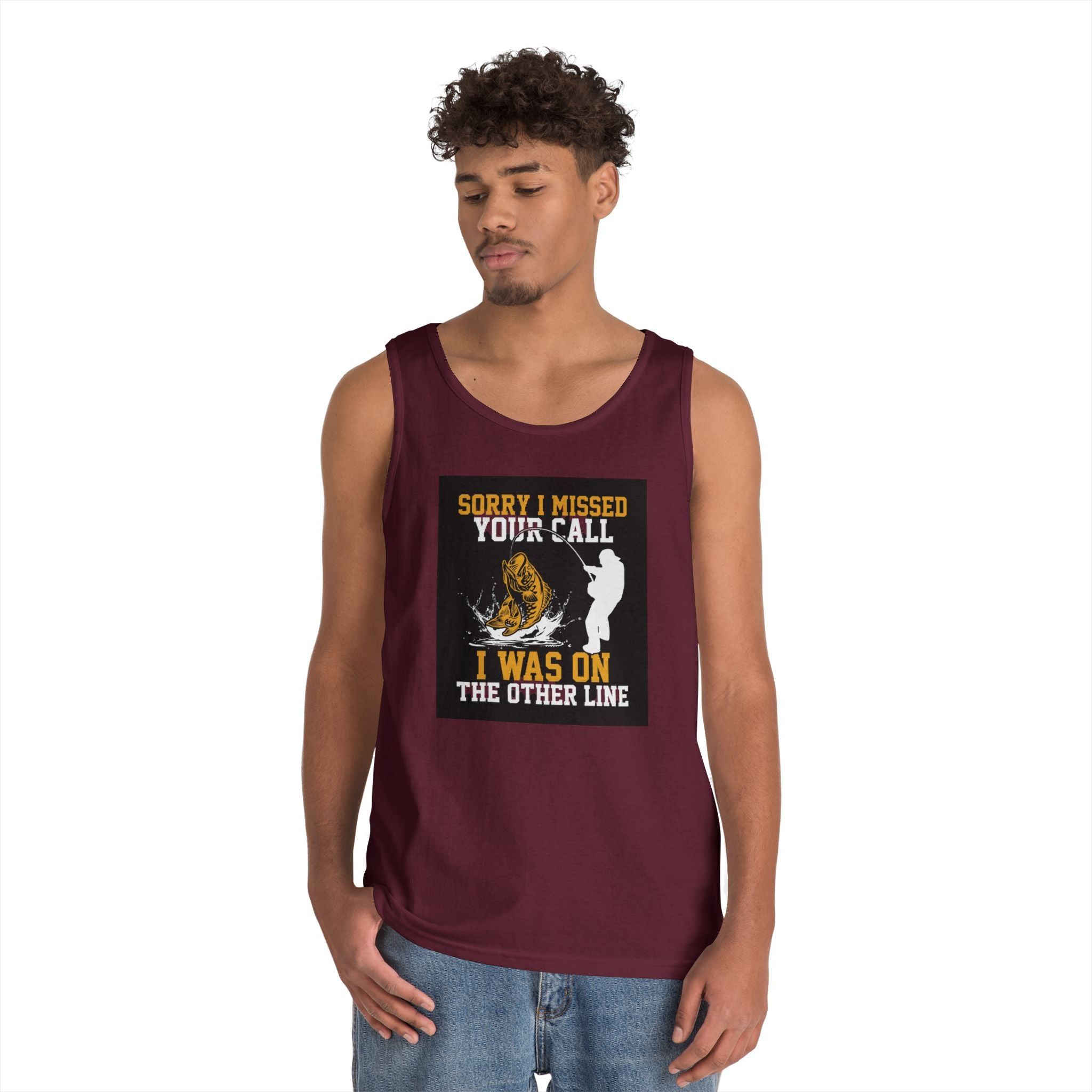 Fishing Heavy Cotton Tank Top