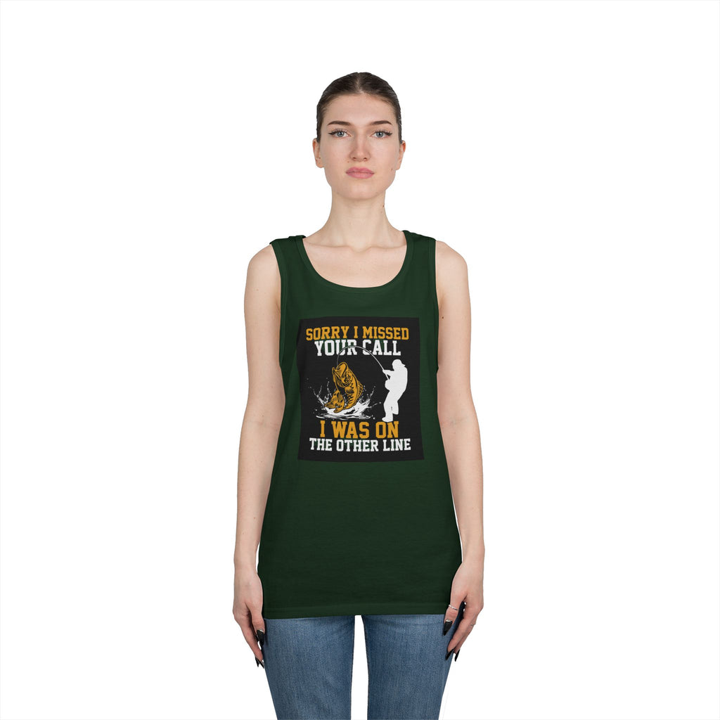 Fishing Heavy Cotton Tank Top