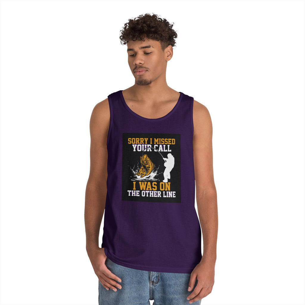 Fishing Heavy Cotton Tank Top