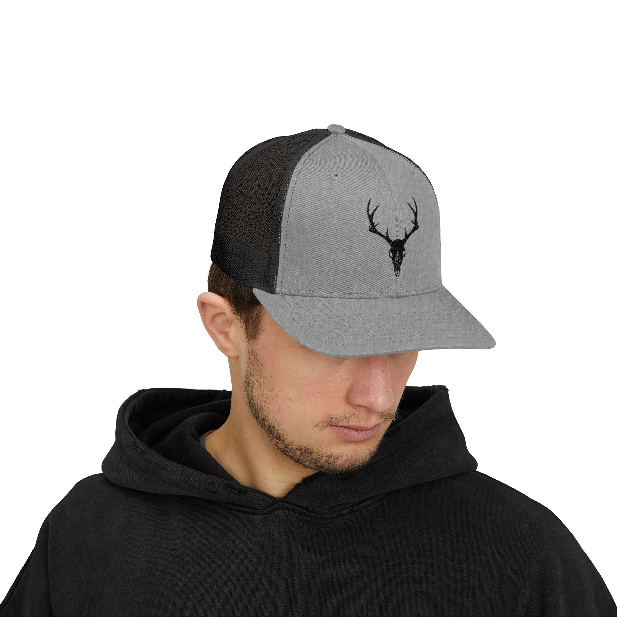 Deer Skull Snapback Trucker Cap