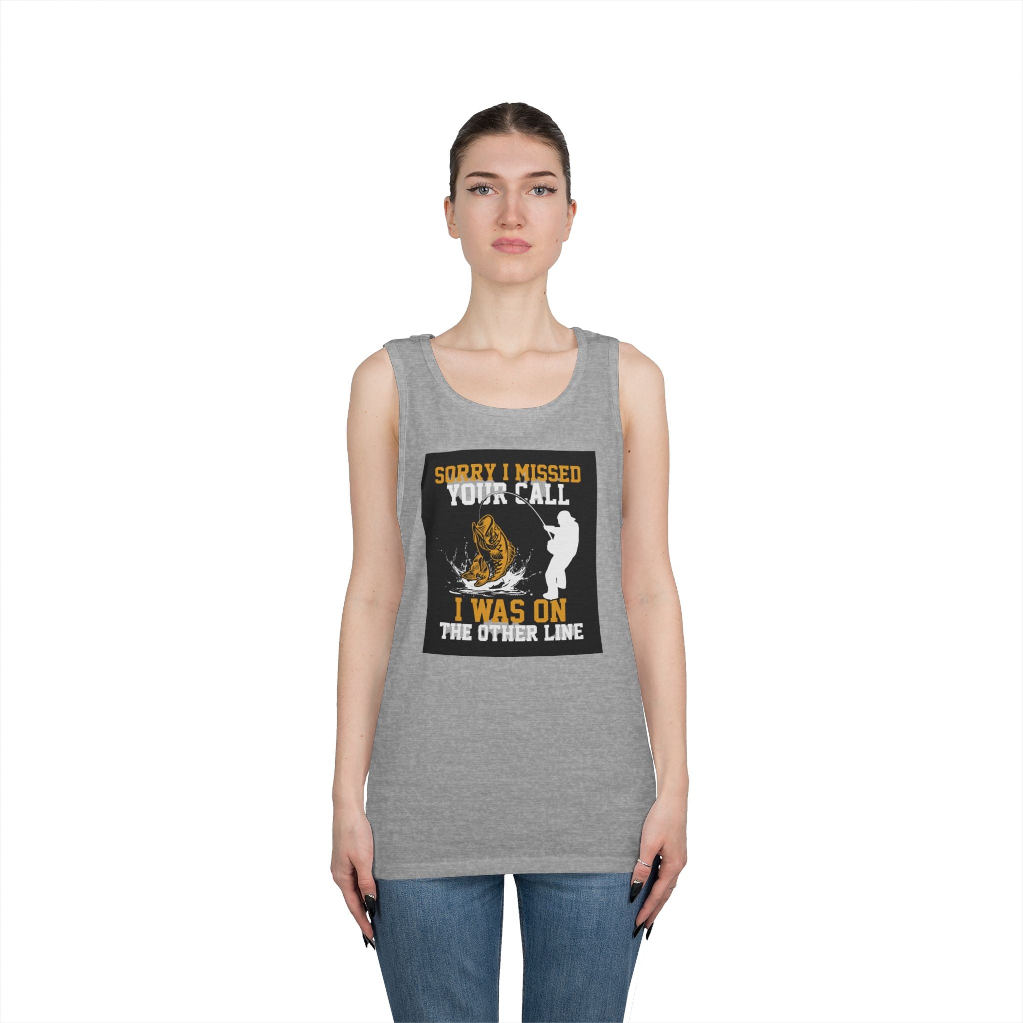 Fishing Heavy Cotton Tank Top