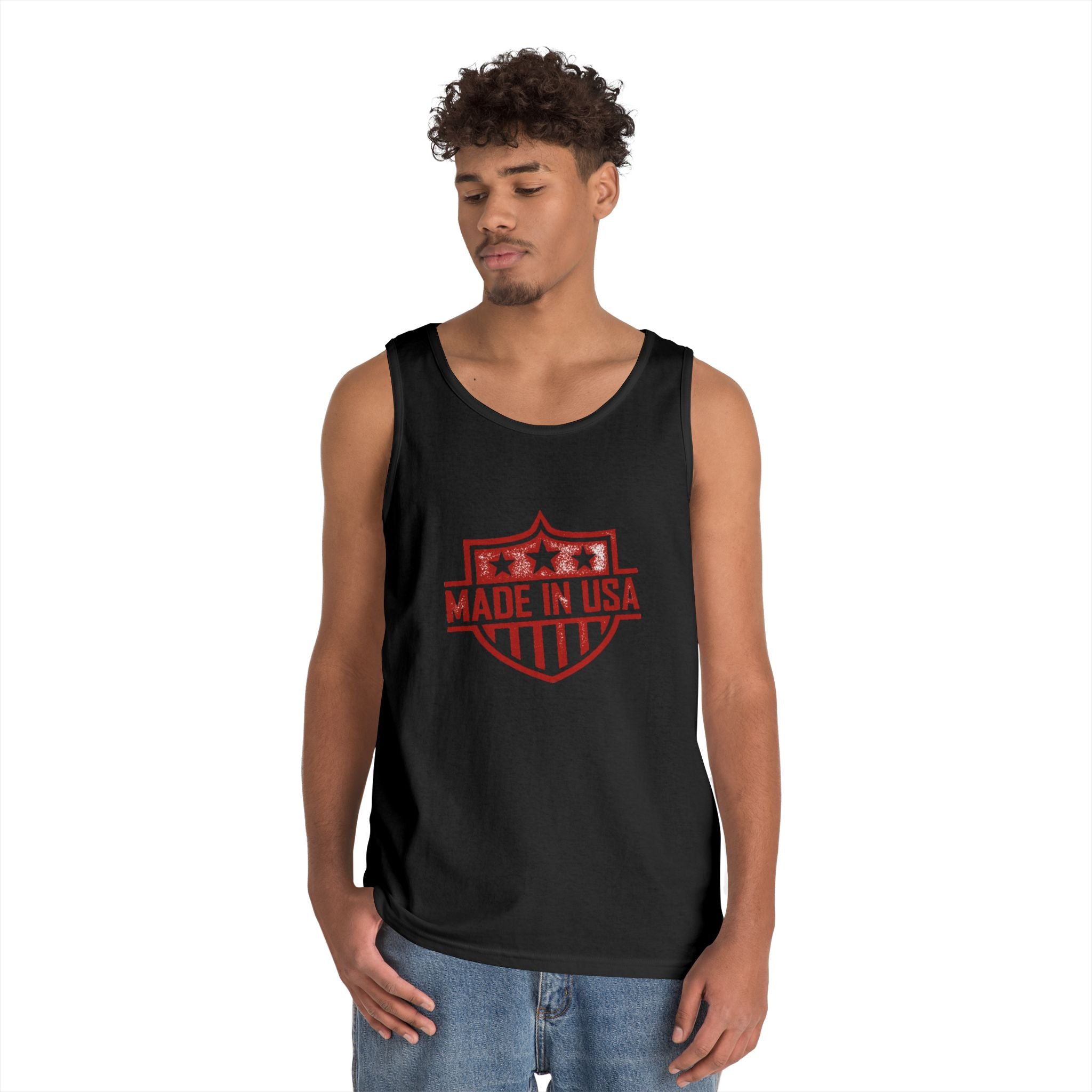 USA  Heavy Cotton Tank Top