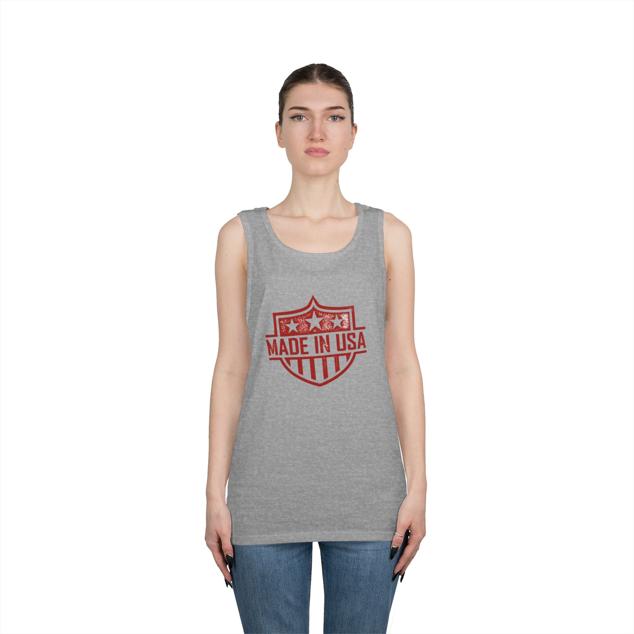 USA  Heavy Cotton Tank Top